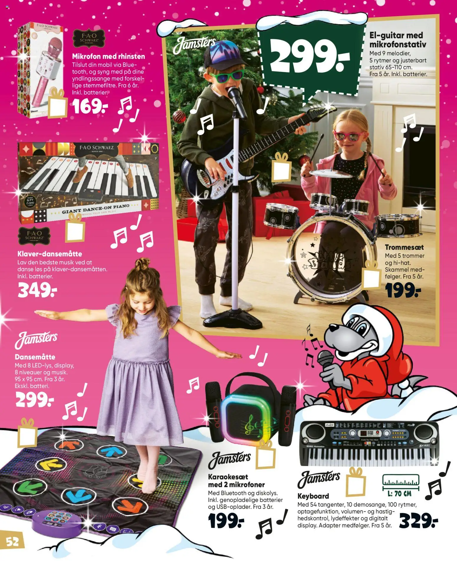 Bilka tilbudsavis – gyldig fra 09/10/2026 | Side: 52 | Produkter: Skammel, Batterier, Mikrofon