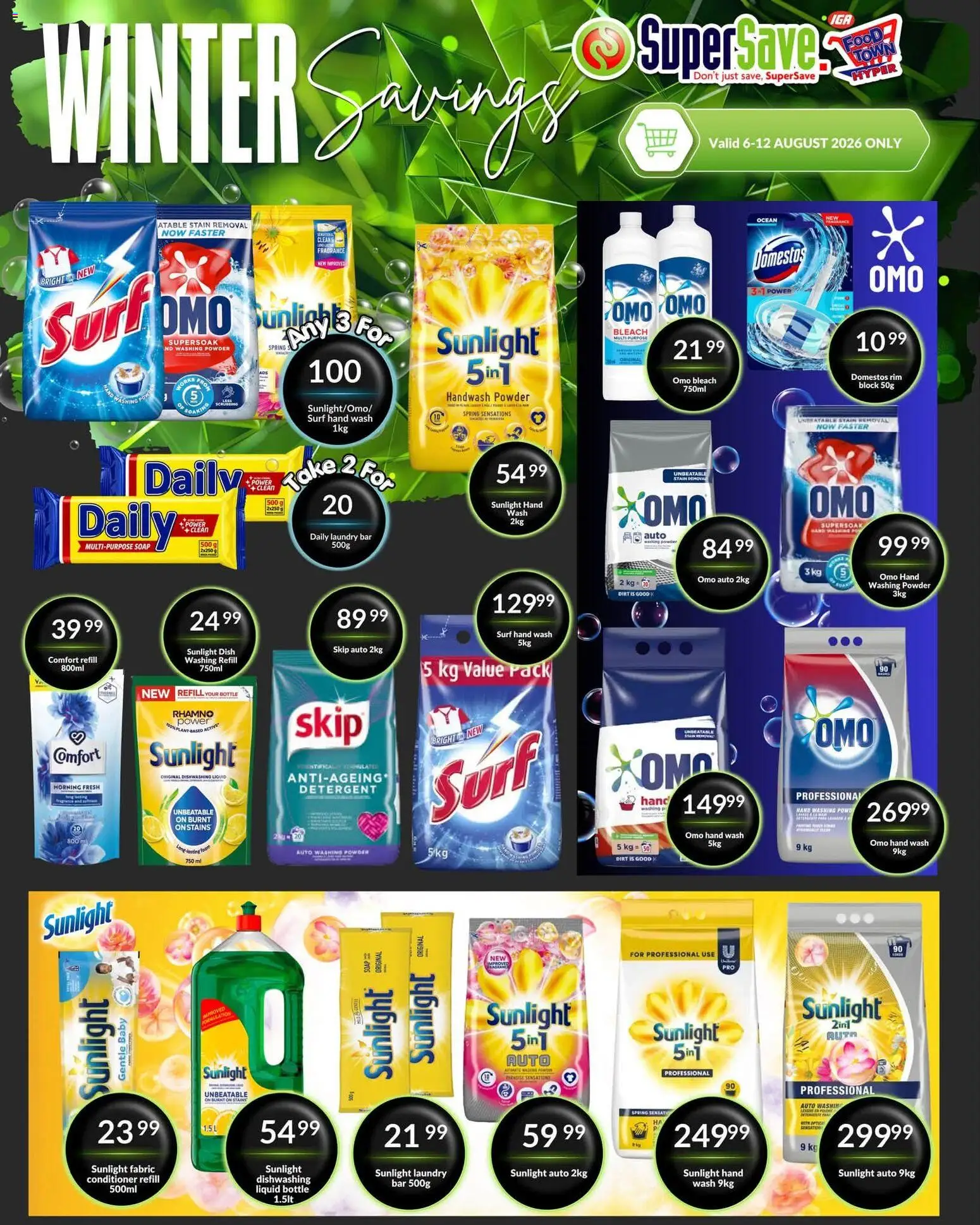 New Super Save catalogue – valid from 06/08/2026 | Page: 45 | Products: Handwash, Powder, Washing powder, Dishwashing liquid