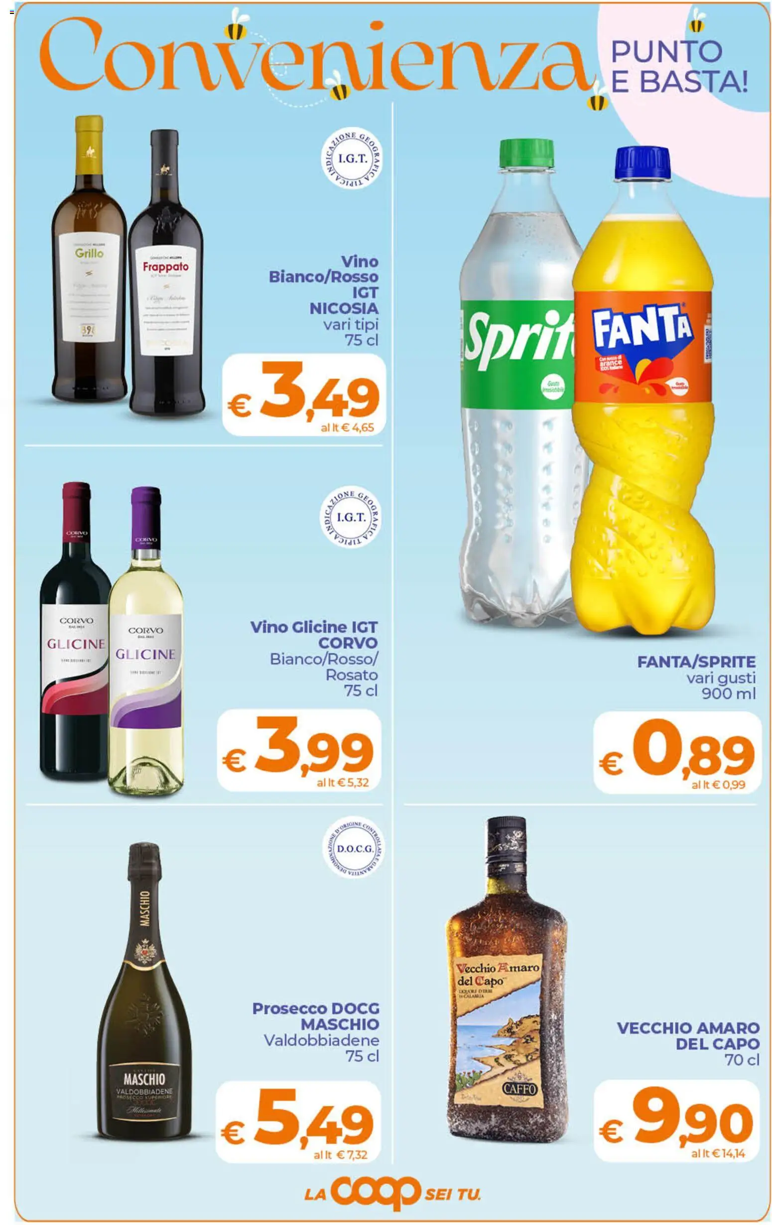 Volantino Ipercoop del 29.05.2026 | Pagina: 7 | Prodotti: Prosecco, Vino, Fanta, Amaro