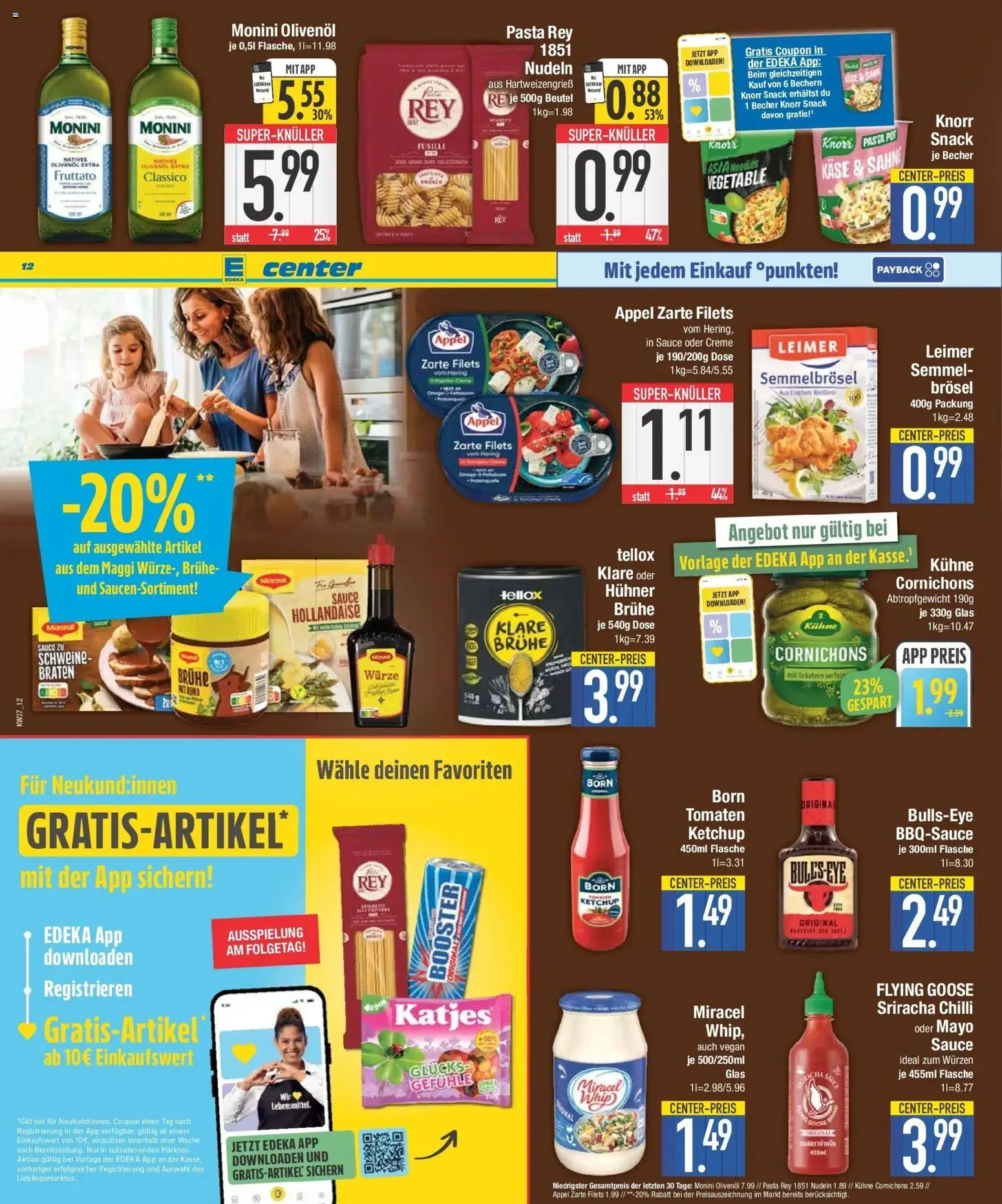 E center Prospekt München (ab 07.09.2026) zum Blättern | Seite: 12 | Produkte: Maggi, Katjes, Knorr, Creme