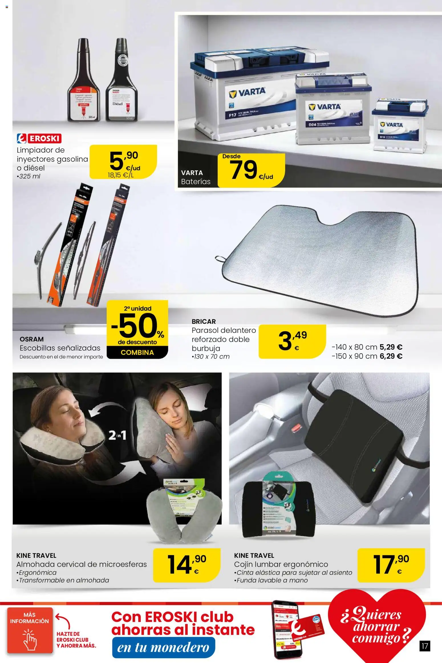 Eroski Oh! OFERTA Málaga │ válido desde el 11.06.2026 | Página: 17 | Productos: Almohada, Cojín