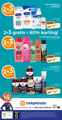 Trekpleister folder Voor de echte koopjesjagers - Voorbeeld van een folder van Trekpleister, geldig van 21-09-2026 | Pagina: 25 | Producten: Bruistabletten, Visolie, Papier, Douche