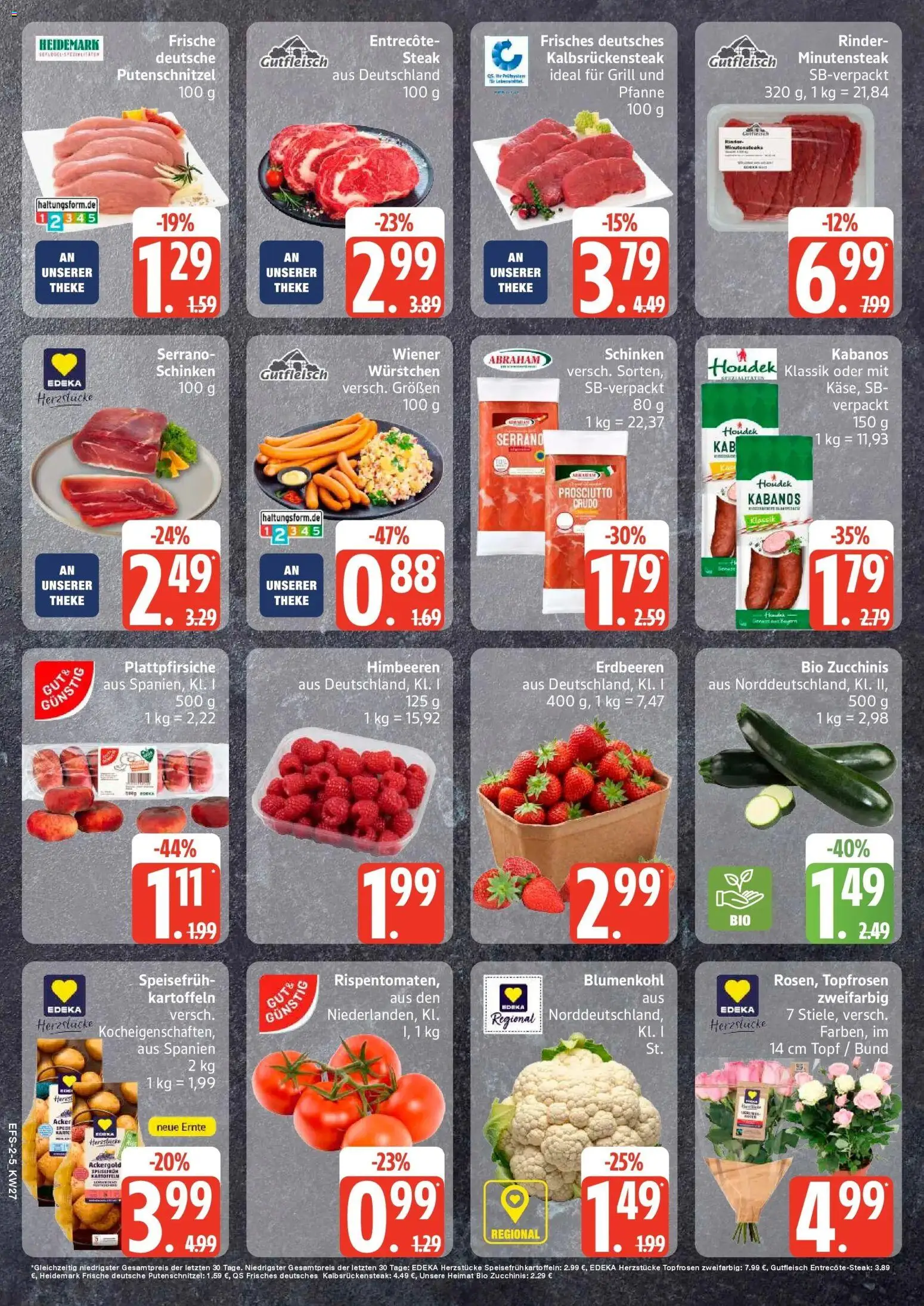 Edeka - EDEKA: Wochenangebote – gültig ab 28.06.2026 | Seite: 2 | Produkte: Theke, Entrecote, Schinken, Erdbeeren