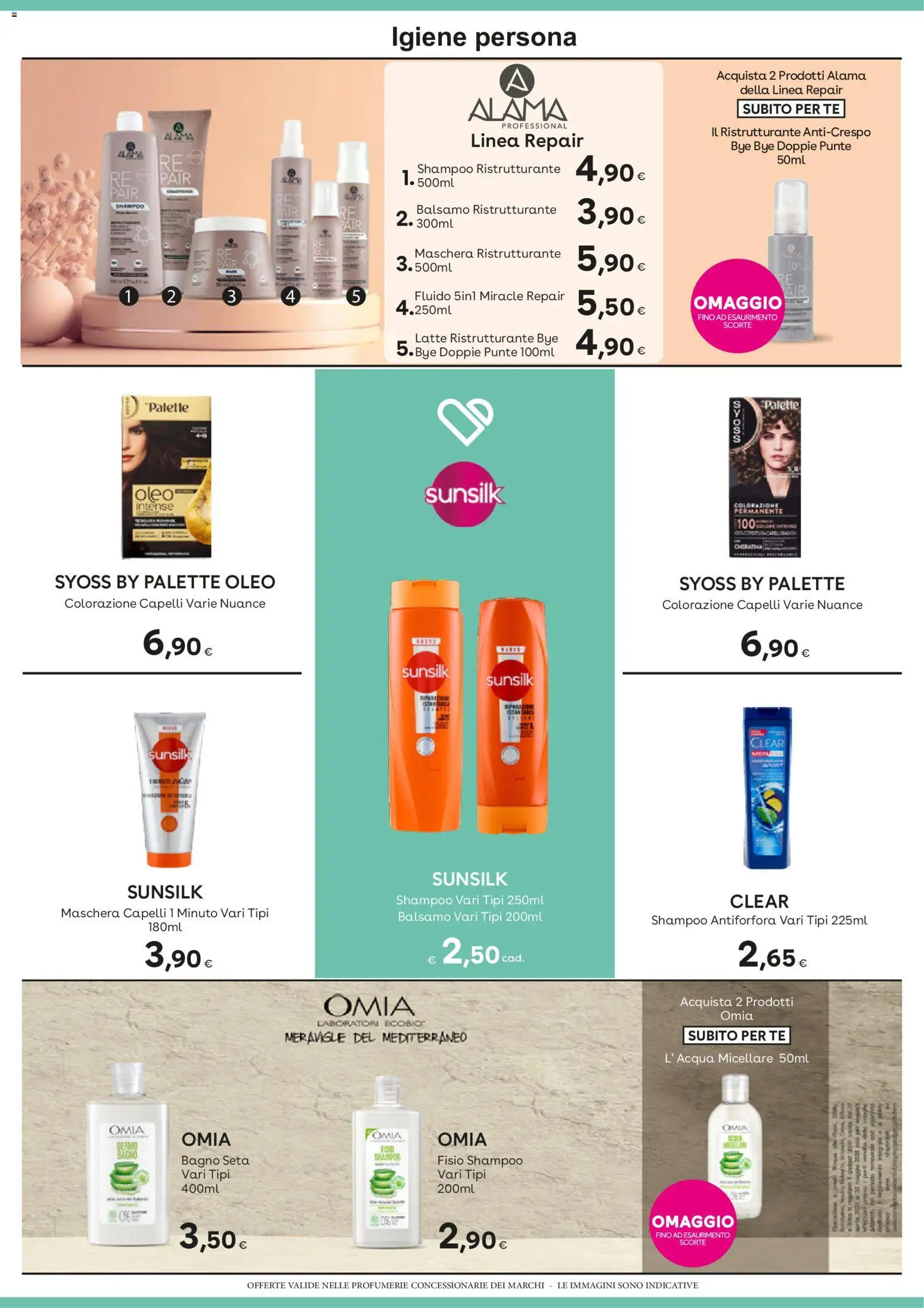 Volantino Idea bellezza del 01.05.2026 | Pagina: 13 | Prodotti: Shampoo, Colorazione capelli, Latte, Bagno