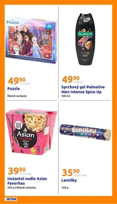 Náhled letáku Action leták od 29.07.2026 | Strana: 23 | Produkty: Sprchový gel, Vegan, Puzzle, Lentilky