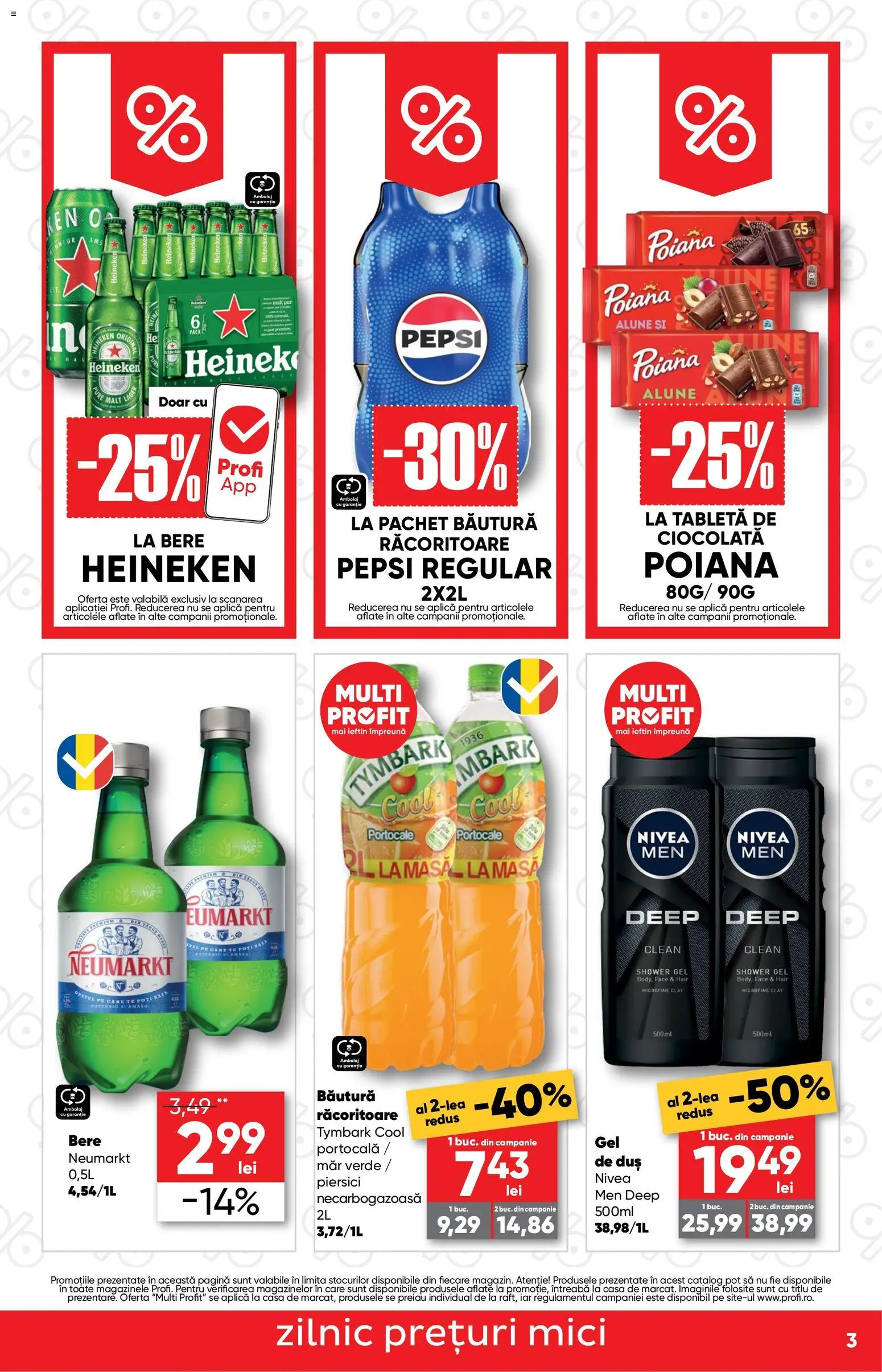 Noul catalog Profi – valabil de la 29.10.2026 | Pagină: 3 | Produse: Pepsi, Alune, Portocale, Piersici