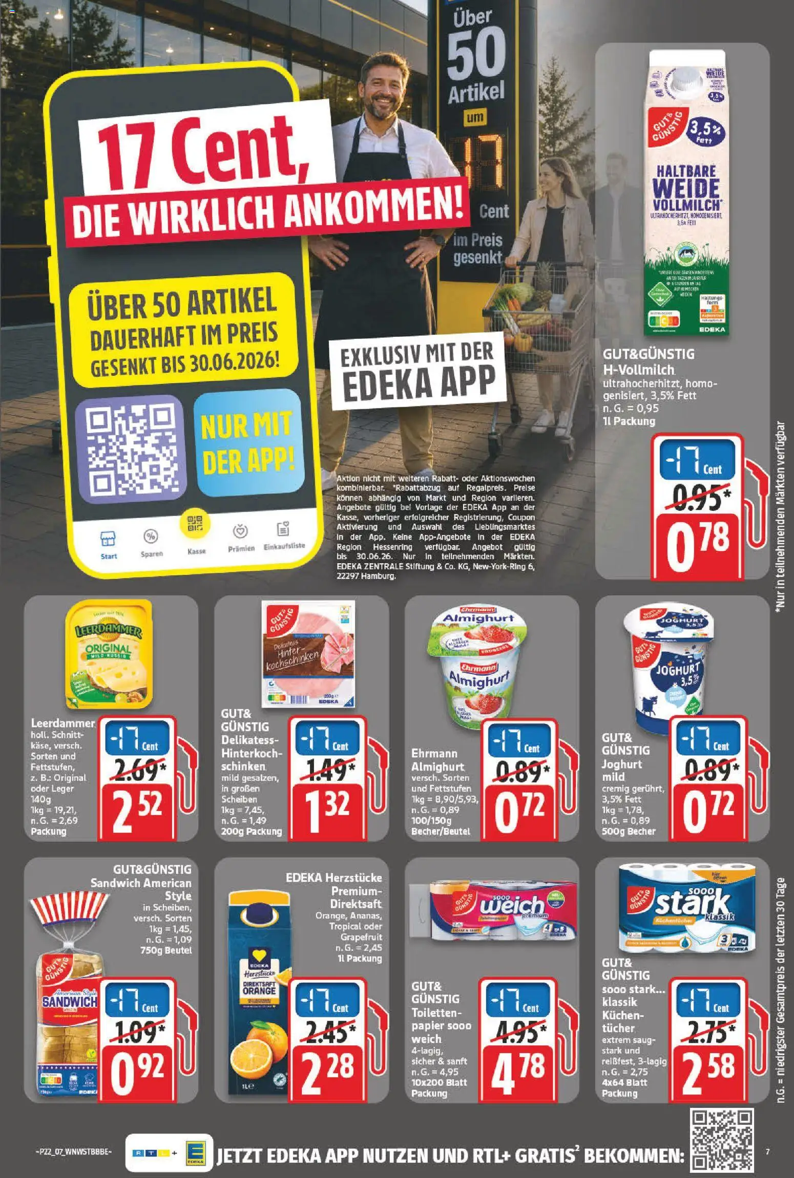NP Discount Prospekt – gültig ab 26.05.2026 | Seite: 7 | Produkte: Joghurt, Leerdammer, Grapefruit, Schinken