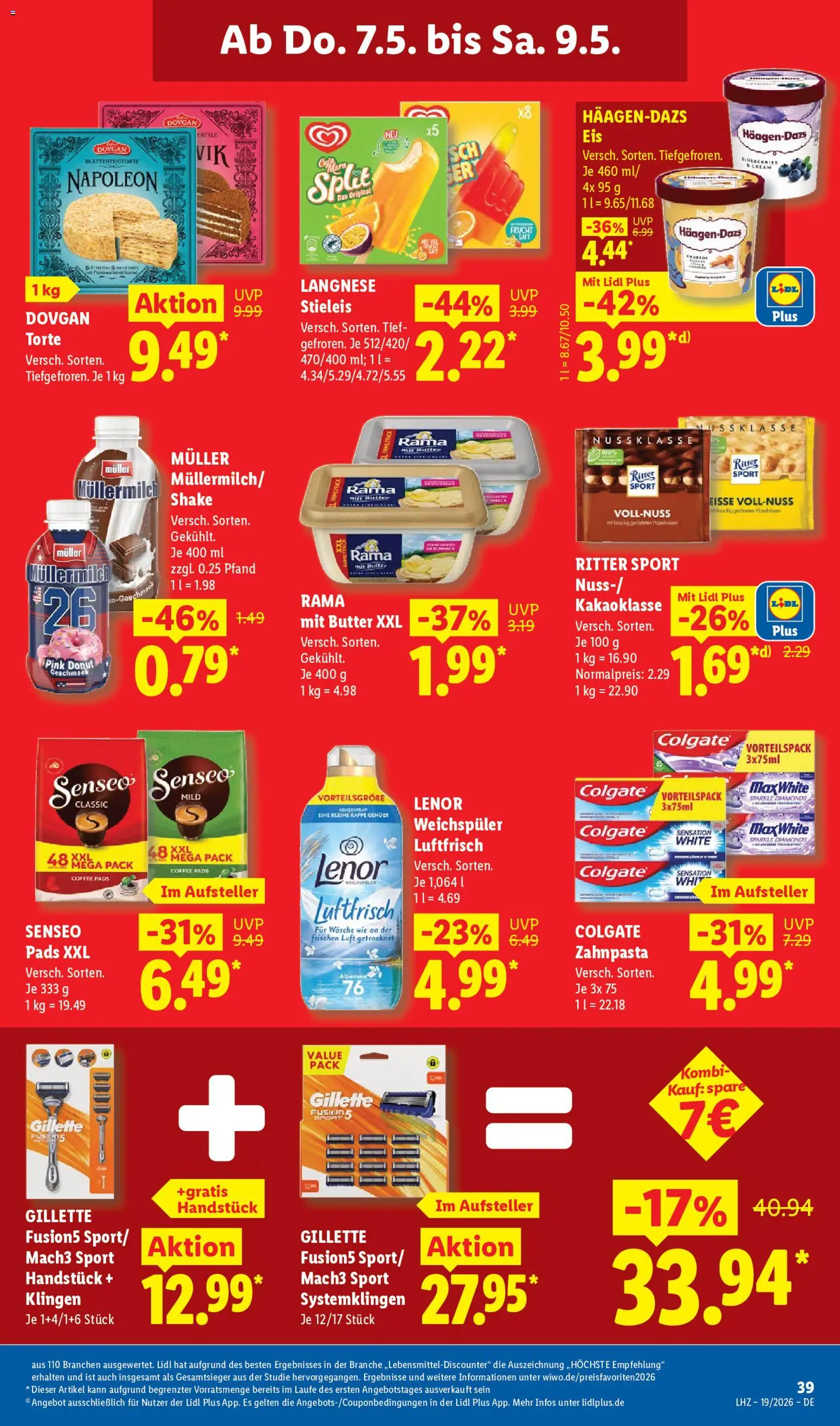Lidl Prospekt – gültig ab 04.05.2026 | Seite: 65 | Produkte: Senseo, Langnese, Zahnpasta, Muller mullermilch