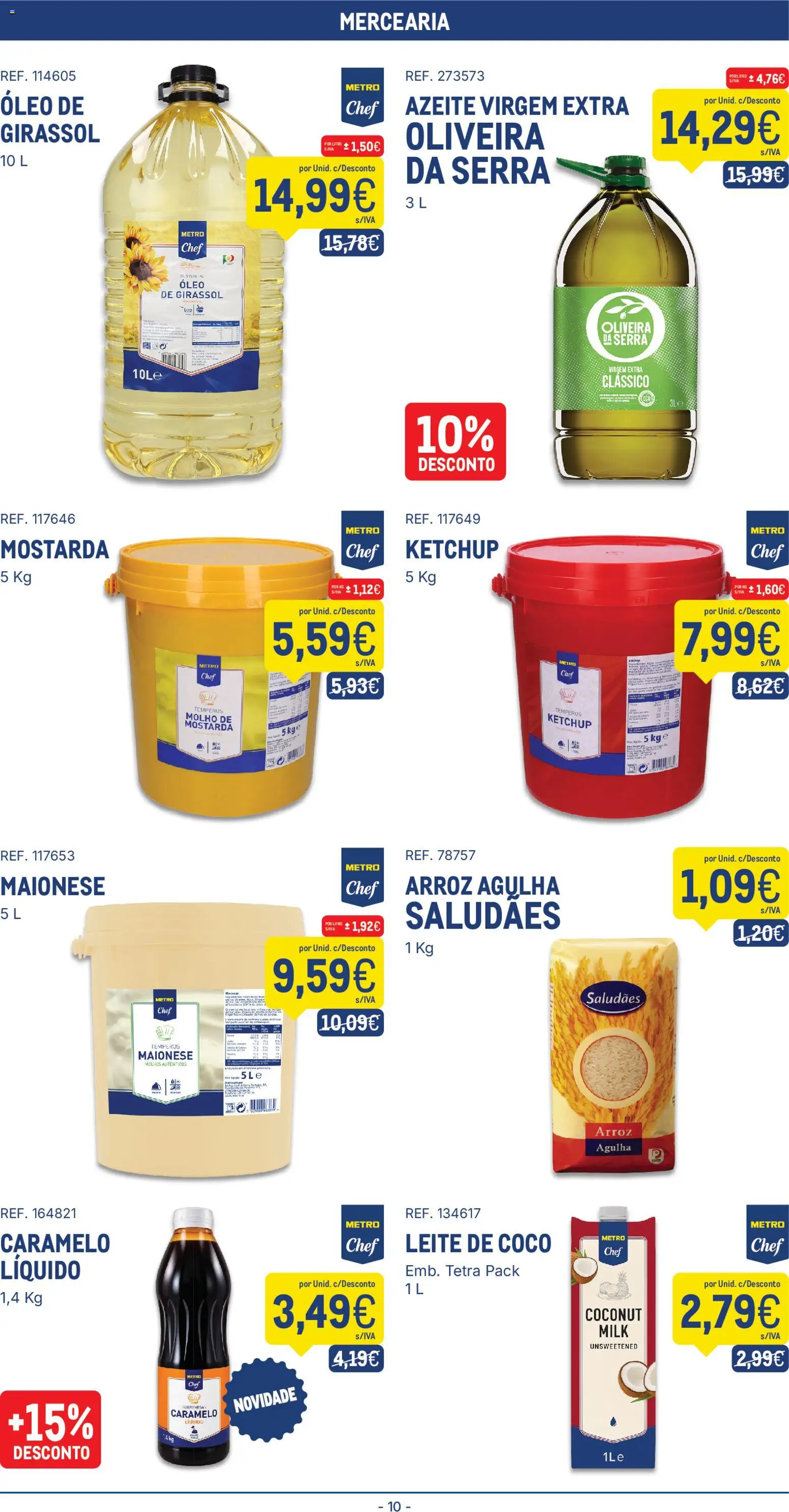 Makro folheto │ válido de 13/10/2026 | Página: 10 | Produtos: Óleo de girassol, Óleo, Arroz, Azeite virgem extra