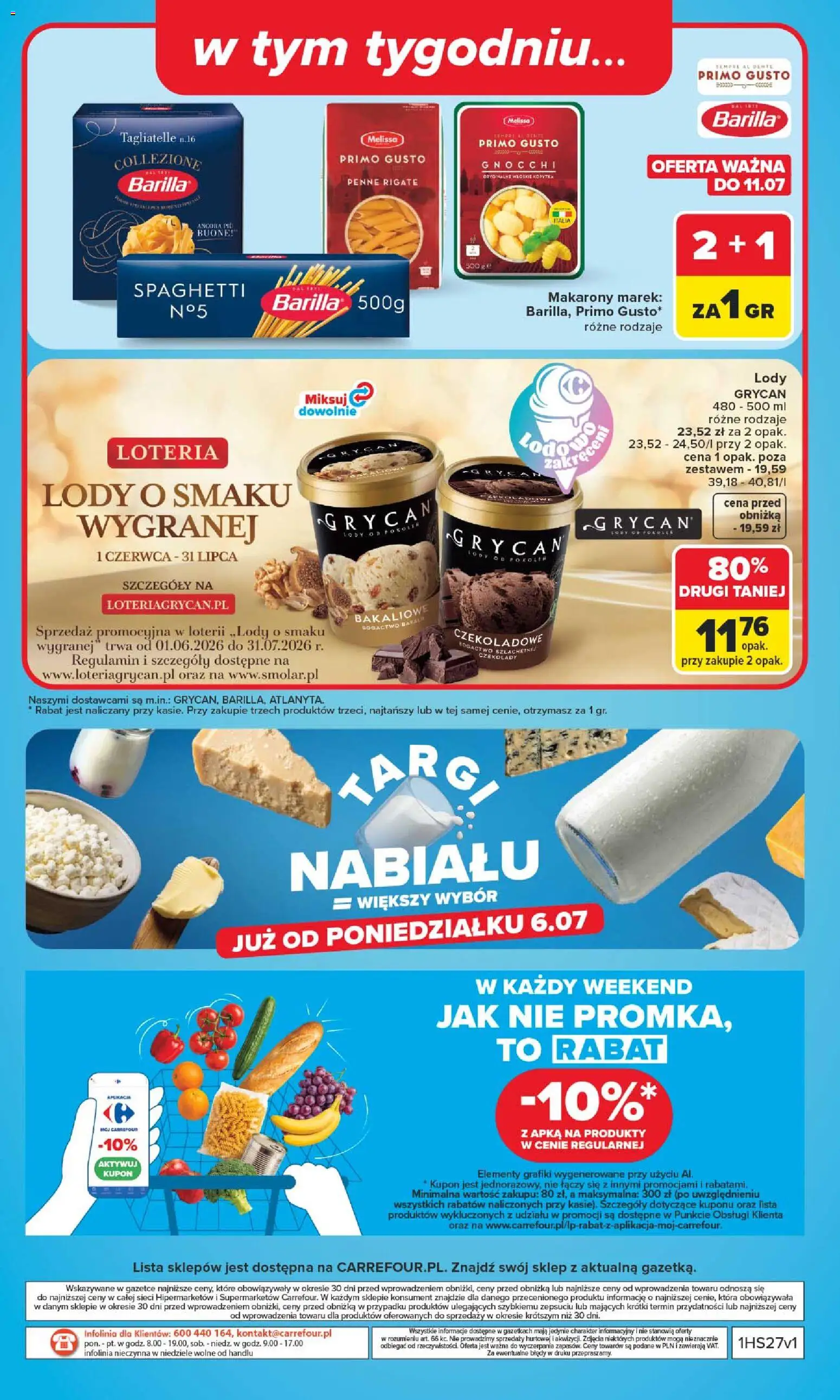 Carrefour gazetka od 29.06.2026 | Strona: 50 | Produkty: Penne, Gnocchi, Makarony, Tagliatelle