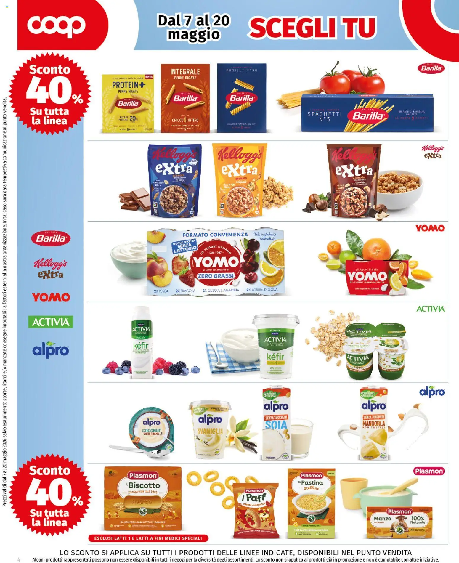 Volantino COOP del 07.05.2026 | Pagina: 4 | Prodotti: Pomodoro, Latte, Data, Amarena