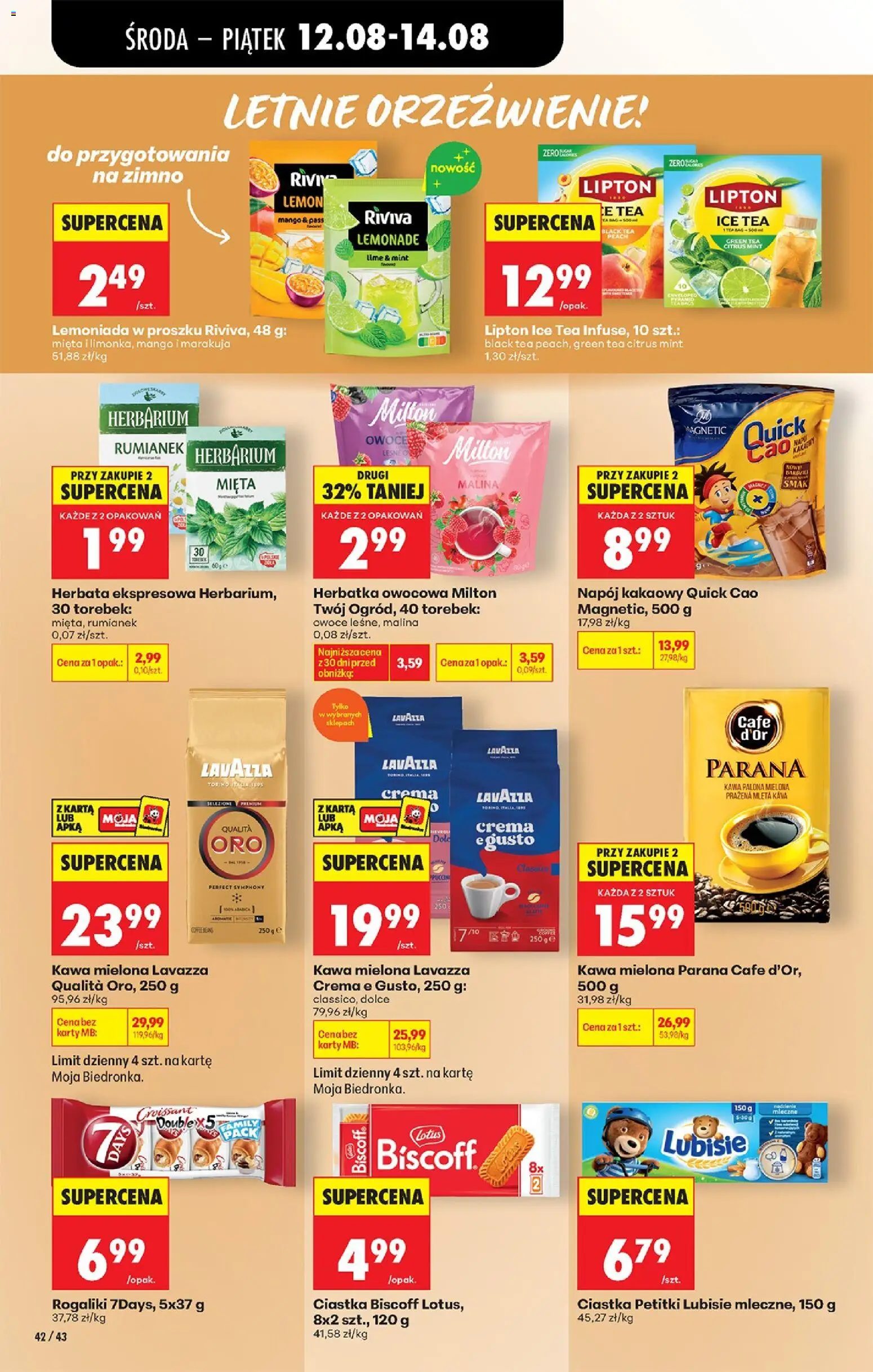 Biedronka Polsko leták - Codziennie niskie ceny od 12.08.2026 | Strana: 60 | Produkty: Káva, Lavazza, Marakuja, Mletá káva