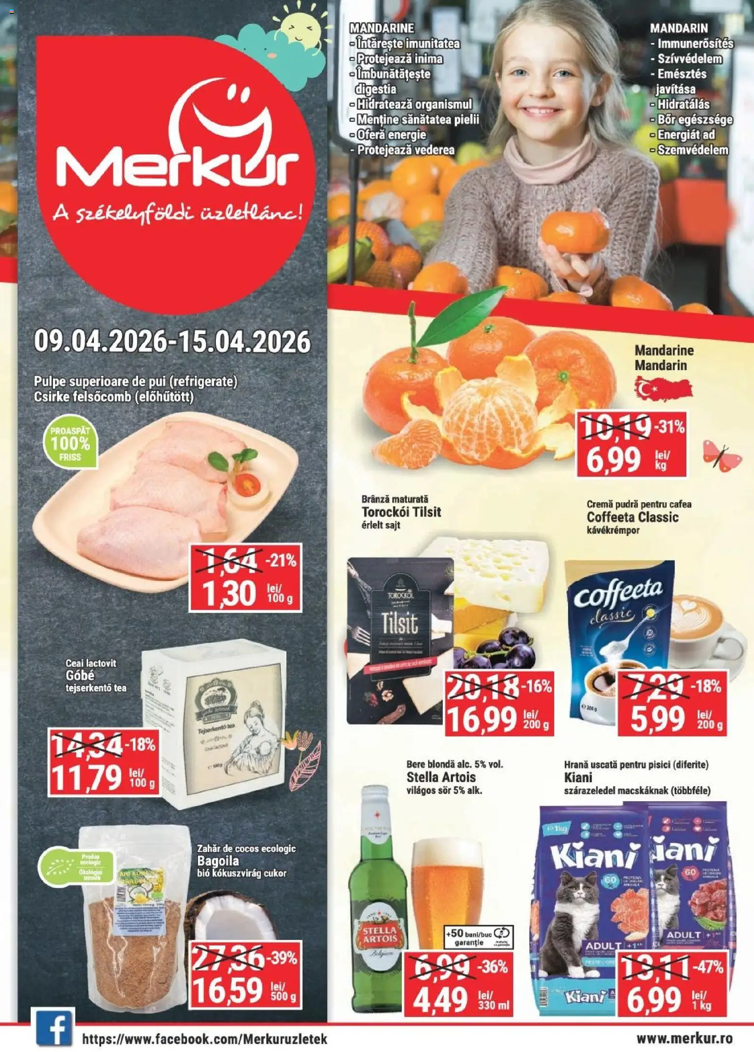 Noul catalog Merkur – valabil de la 09.04.2026 | Pagină: 1 | Produse: Brânză, Cremă, Pește, Ceai