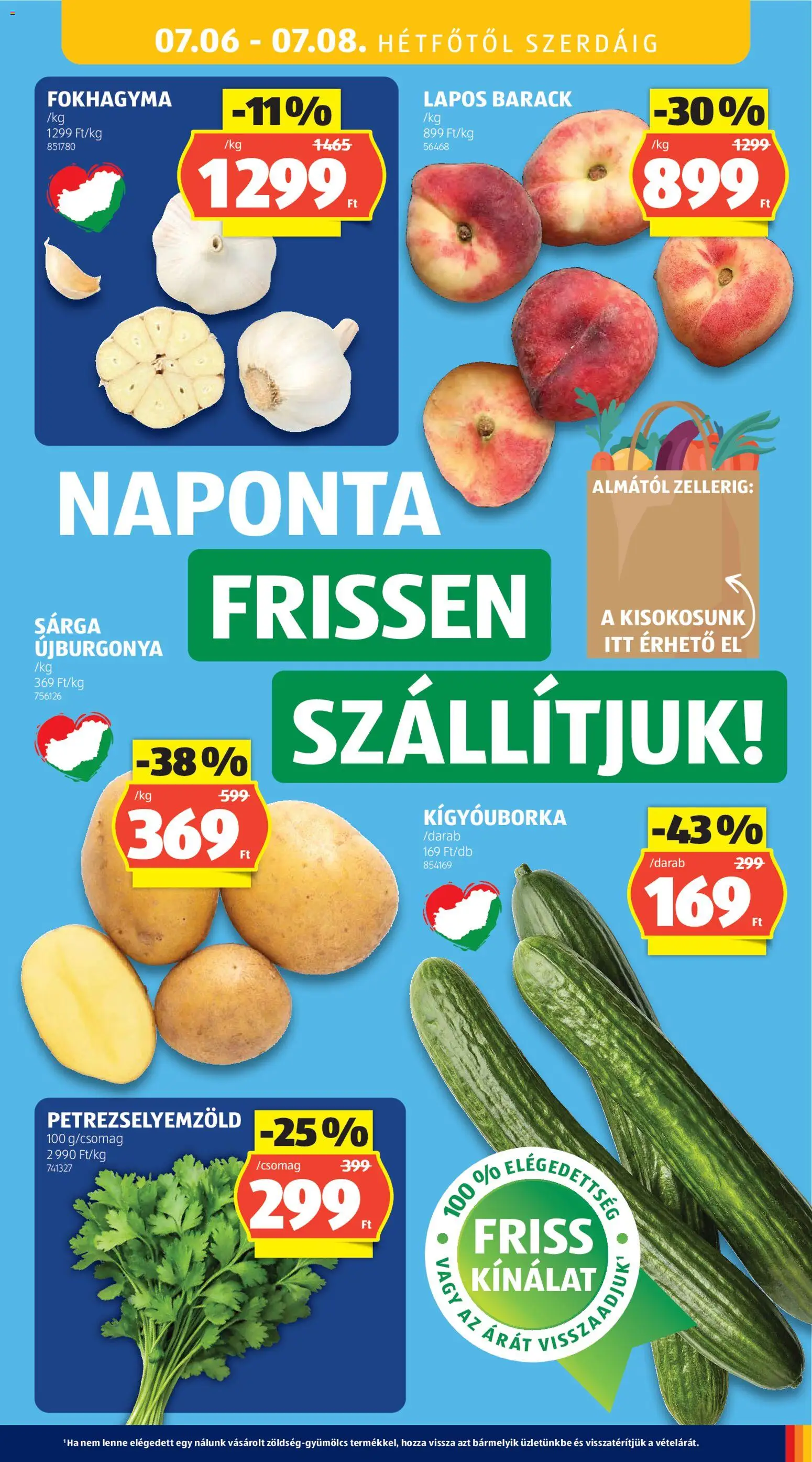 Aldi akciós ujság - amely érvényes a következő dátumtól: 2026.07.02. | Oldal: 37 | Termékek: Fokhagyma, Kígyóuborka, Petrezselyemzöld