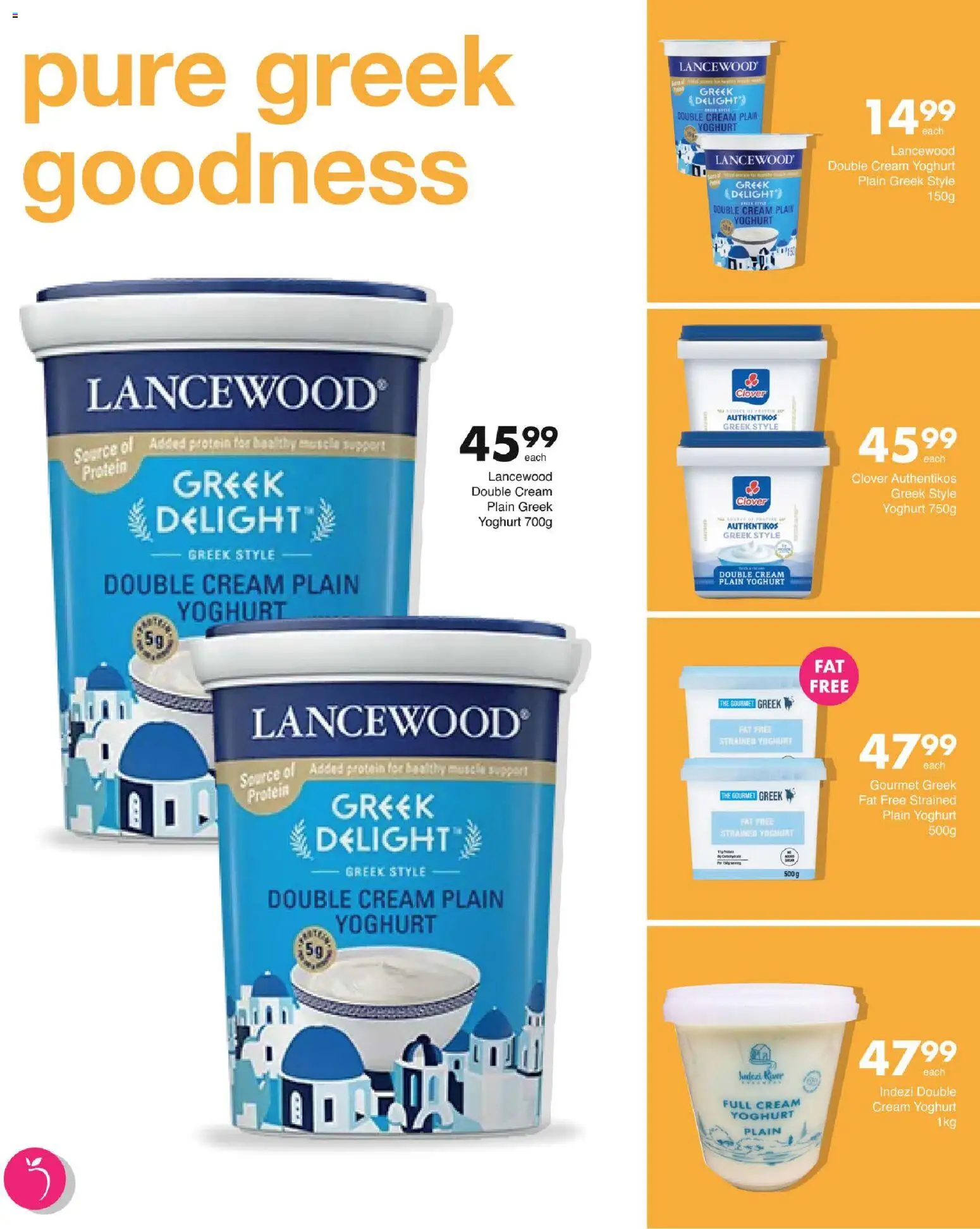 New Save catalogue – valid from 13/08/2026 | Page: 6 | Products: Yoghurt, Protein, Cream, Peach