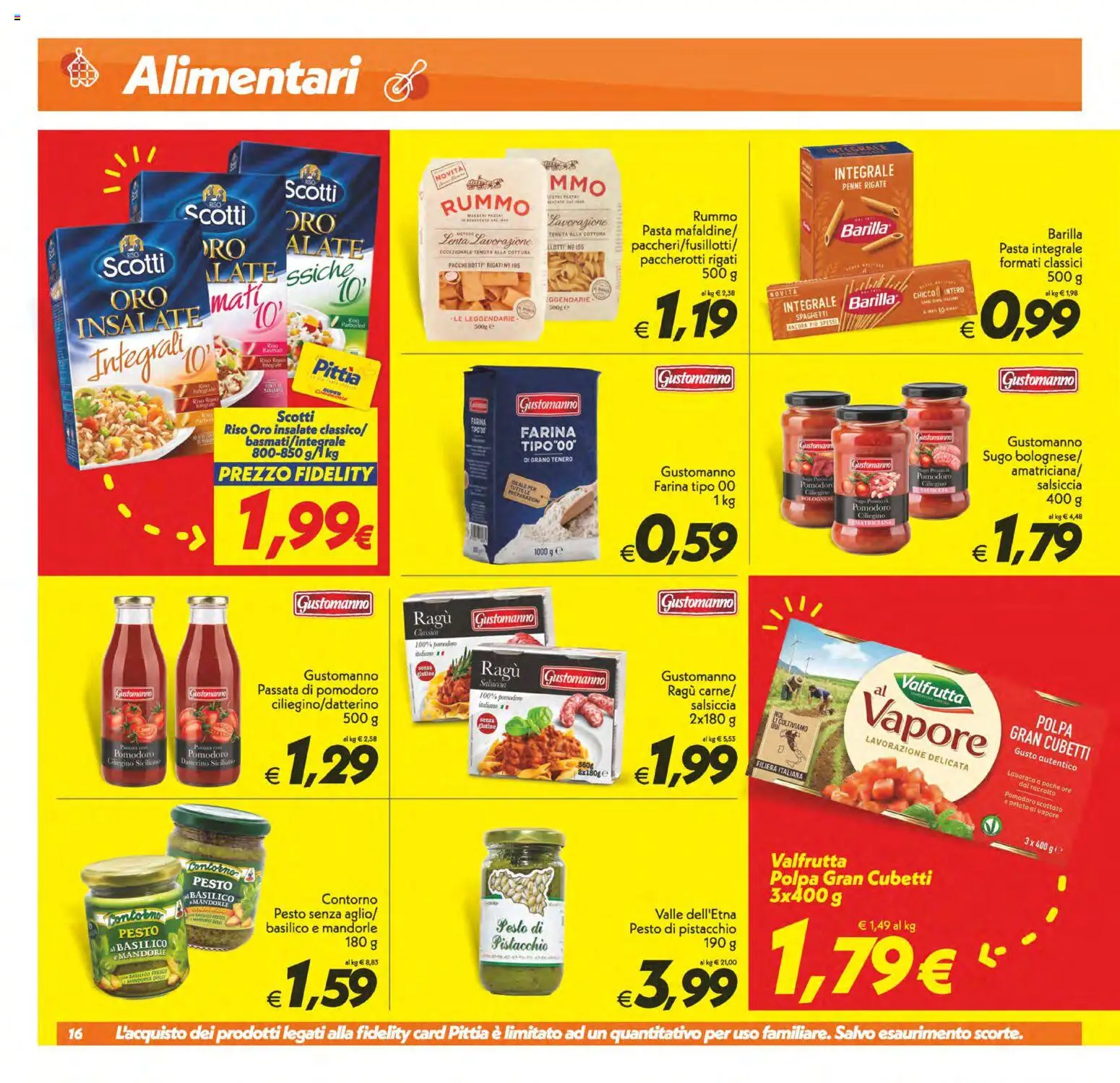 Volantino SuperConveniente del 30/06/2026 | Pagina: 16 | Prodotti: Riso, Pomodoro, Pasta, Pesto