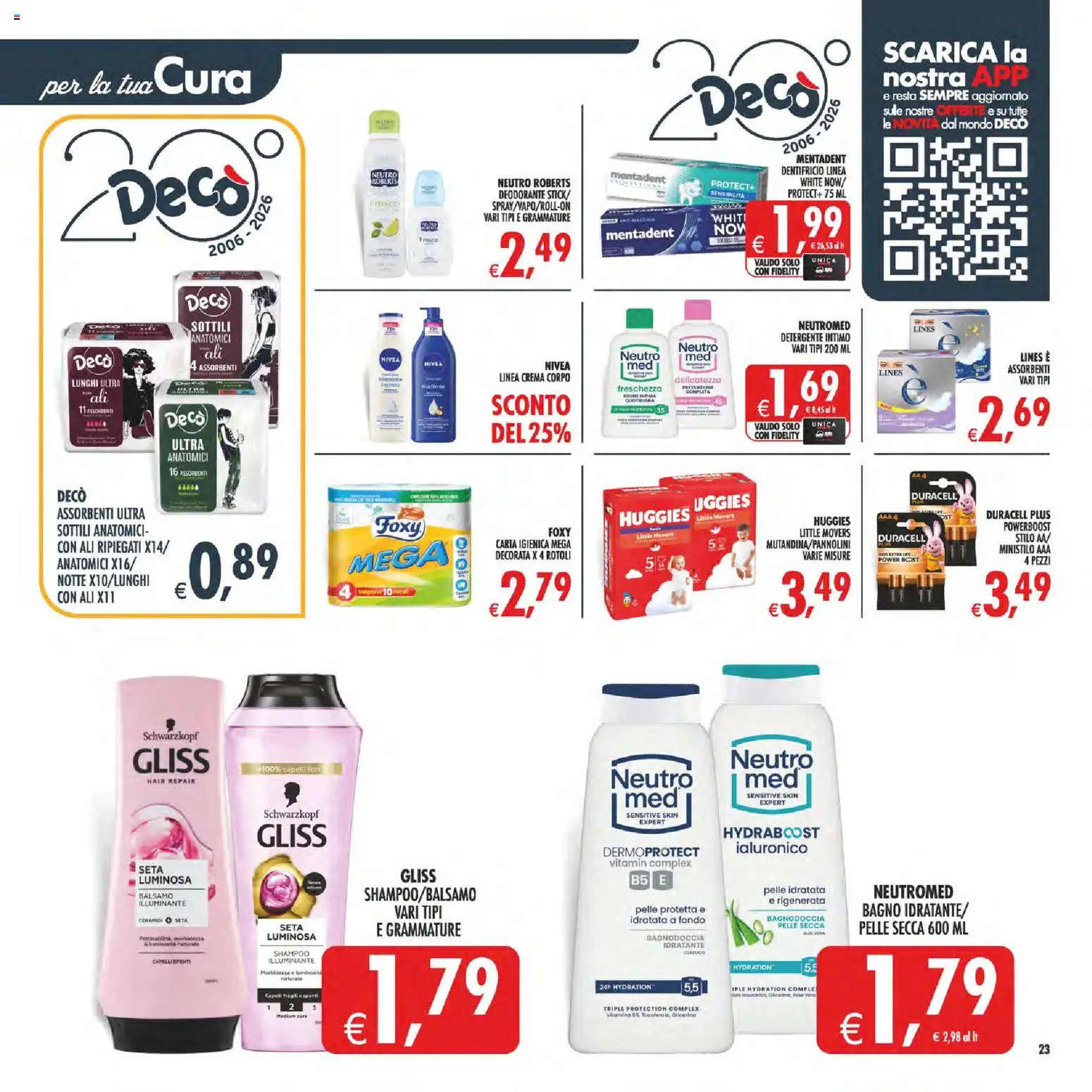Volantino Decò del 11/08/2026 | Pagina: 30 | Prodotti: Illuminante, Shampoo, Detergente, Intimo