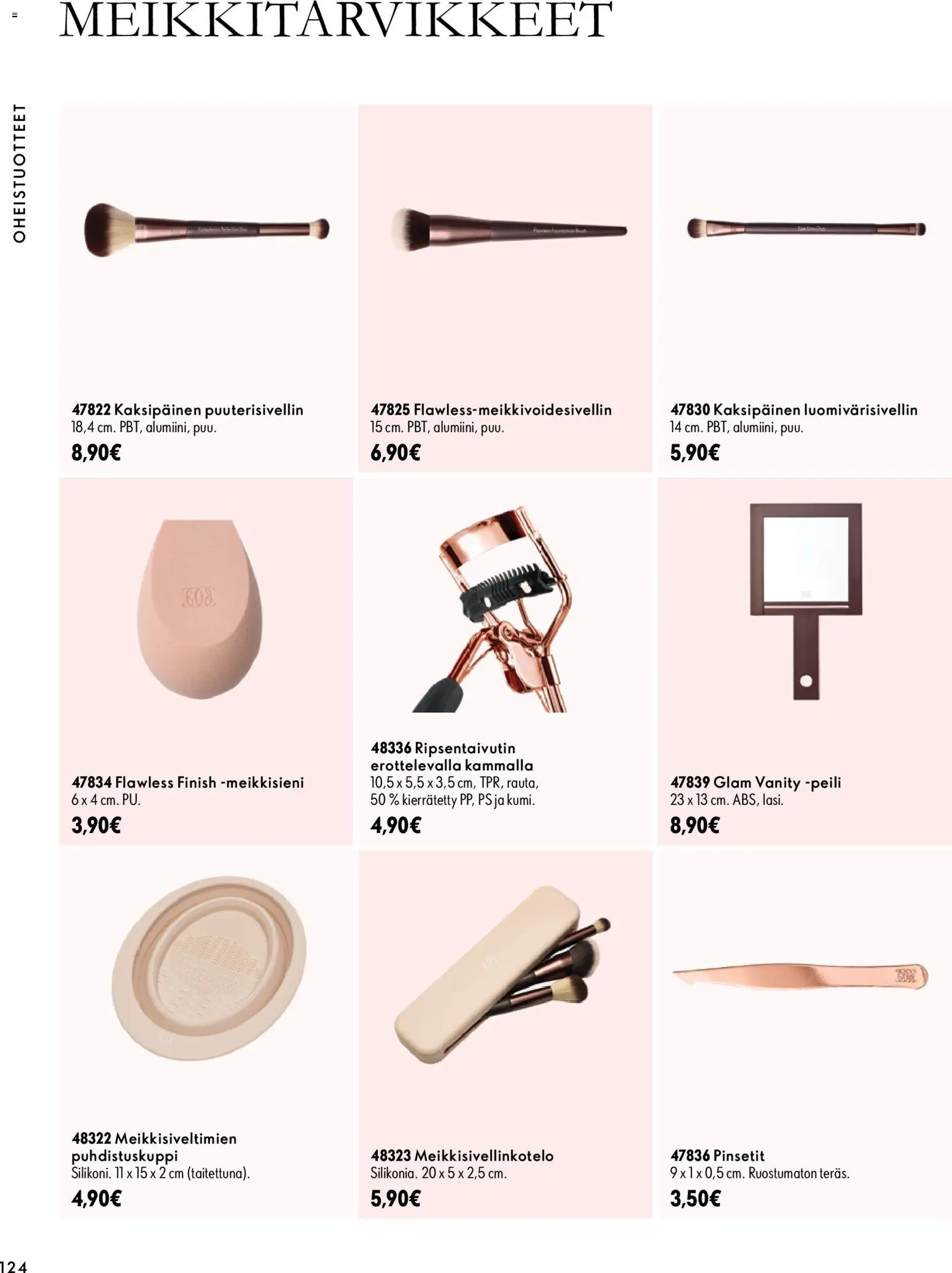 Oriflame tarjoukset – voimassa 07/10/2026 alkaen | Sivu: 124 | Tuotteet: Ripsentaivutin, Peili, Pinsetit