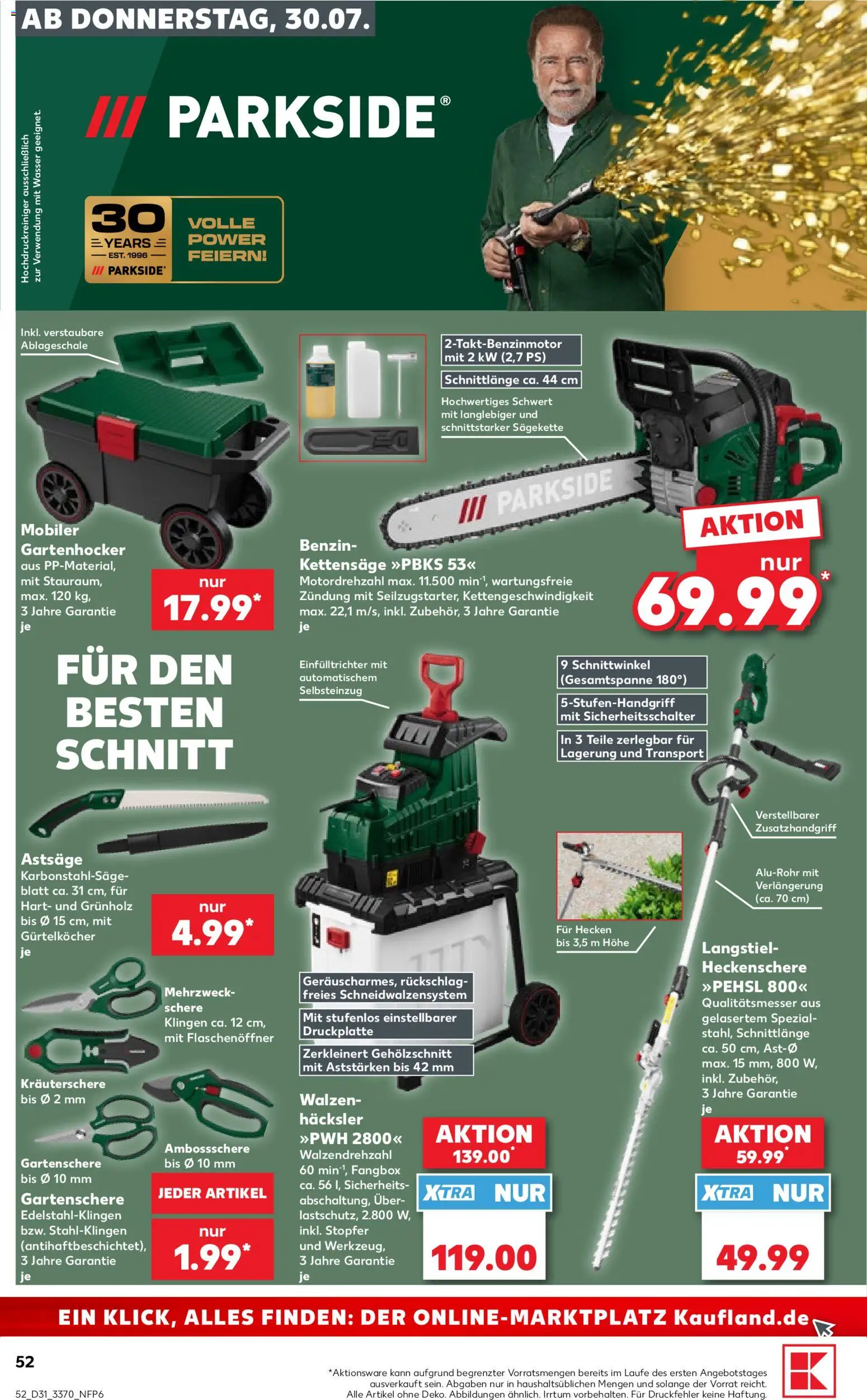 Kaufland Prospekt Rostock – gültig ab 30.07.2026 | Seite: 52 | Produkte: Wasser, Hochdruckreiniger