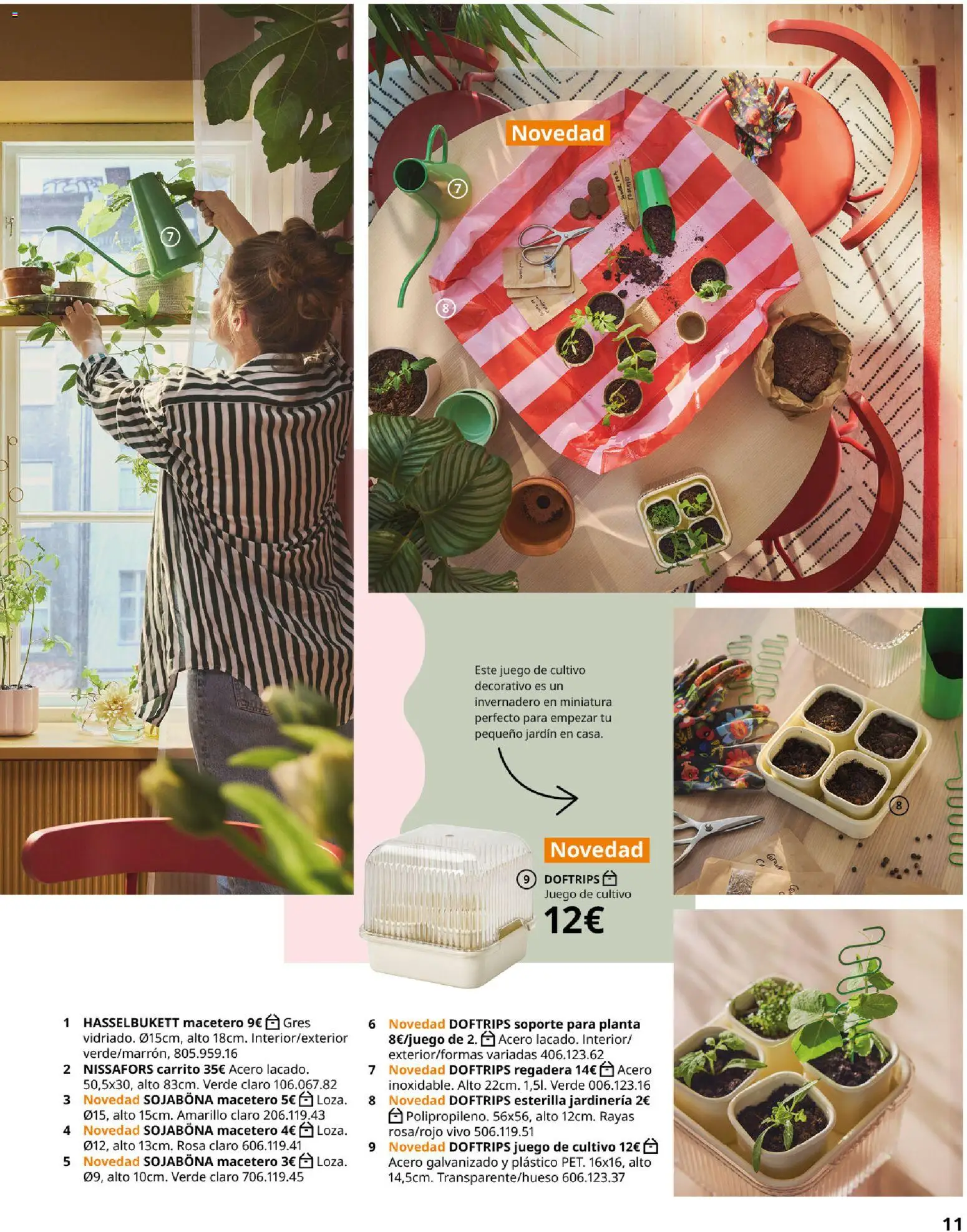 IKEA - Colecciones de primaver │ válido desde el 01/01/2026 | Página: 11 | Productos: Regadera, Macetero