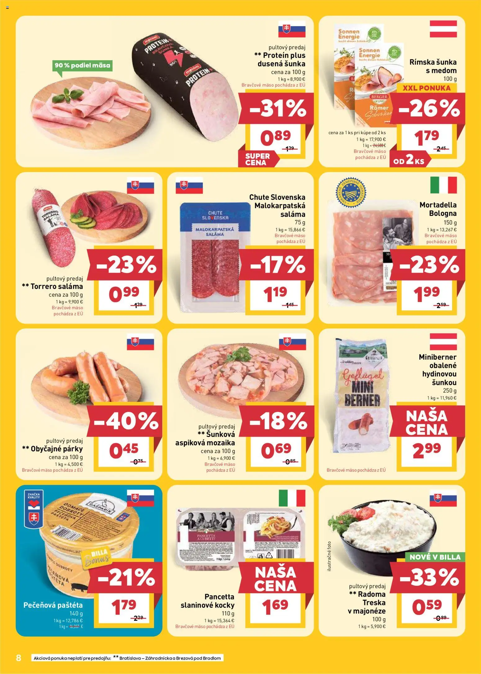 Nové Billa akcie – leták je platný od 03.06.2026 | Strana: 8