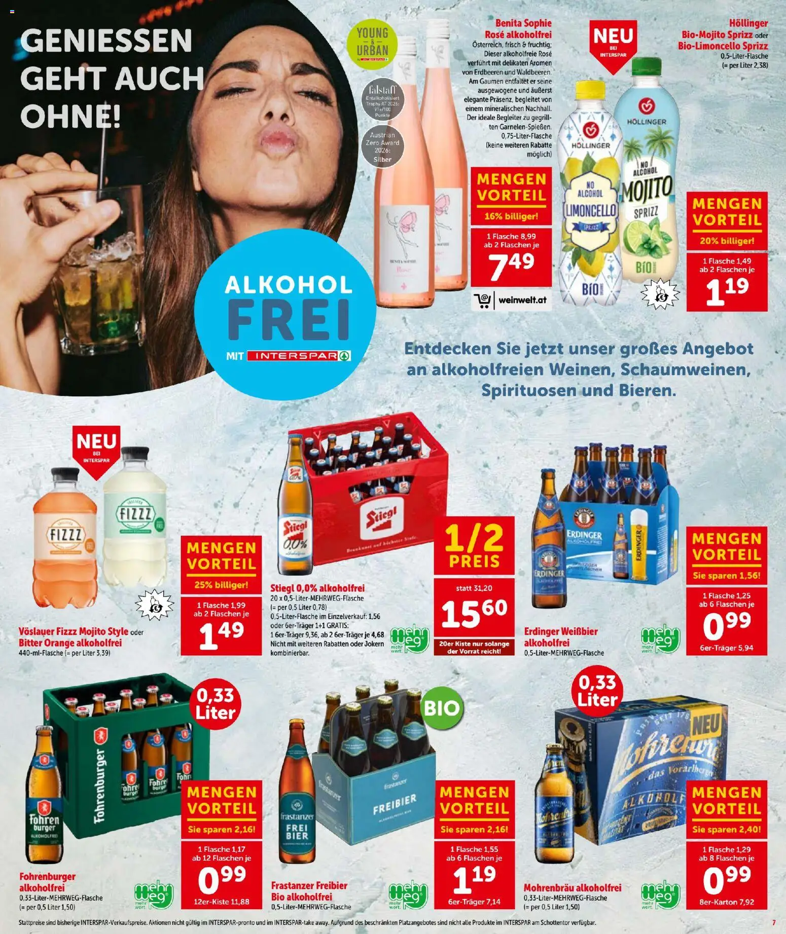 Interspar - Flugblatt gültig ab 06.08.2026 | Seite: 7 | Produkte: Erdbeeren, Burger, Bier