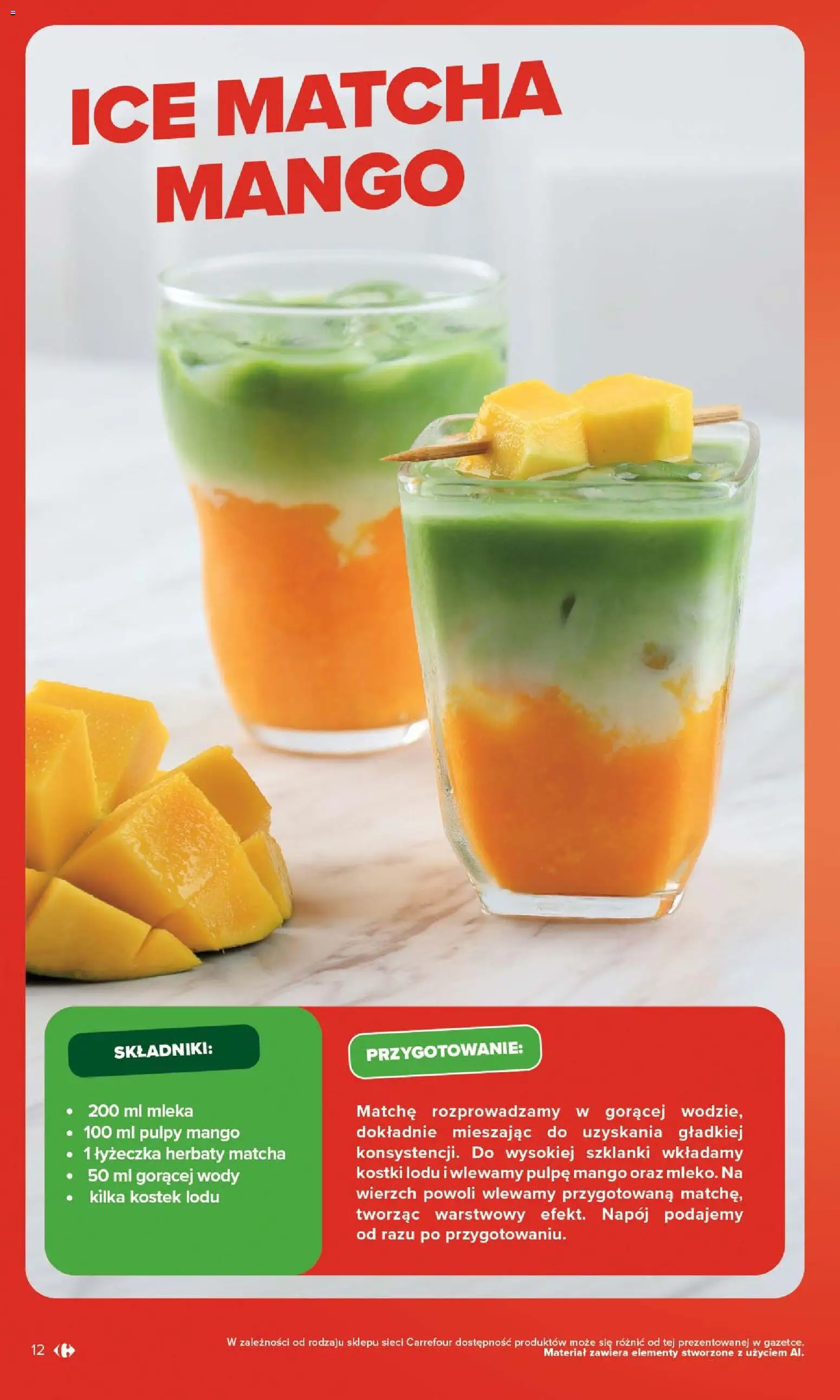 Carrefour gazetka - Kuchnia Azjatycka od 27.07.2026 | Strona: 12 | Produkty: Mango, Mleka, Szklanki