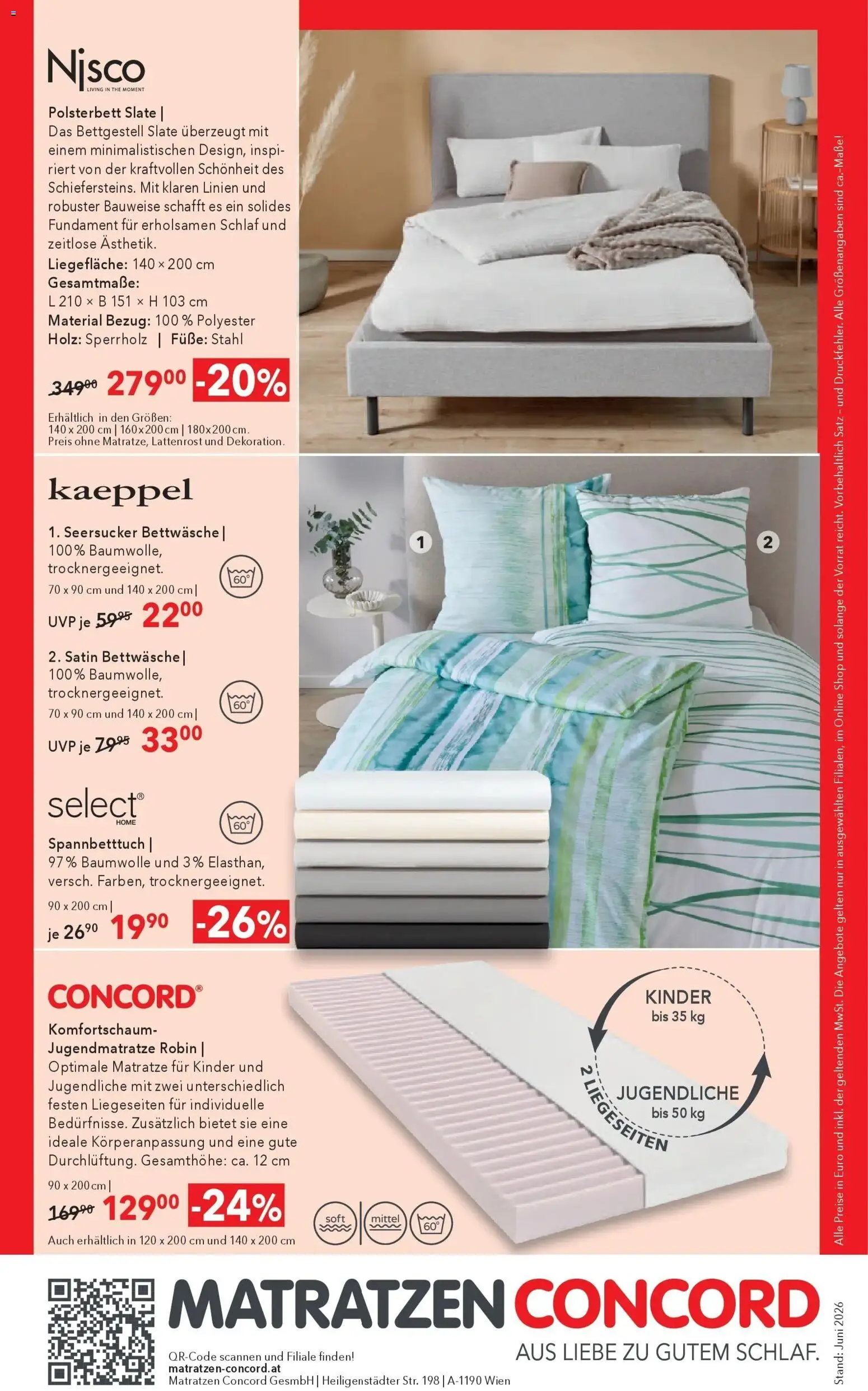Matratzen Concord Wien gültig ab 24.06.2026 | Seite: 8 | Produkte: Matratze, Lattenrost