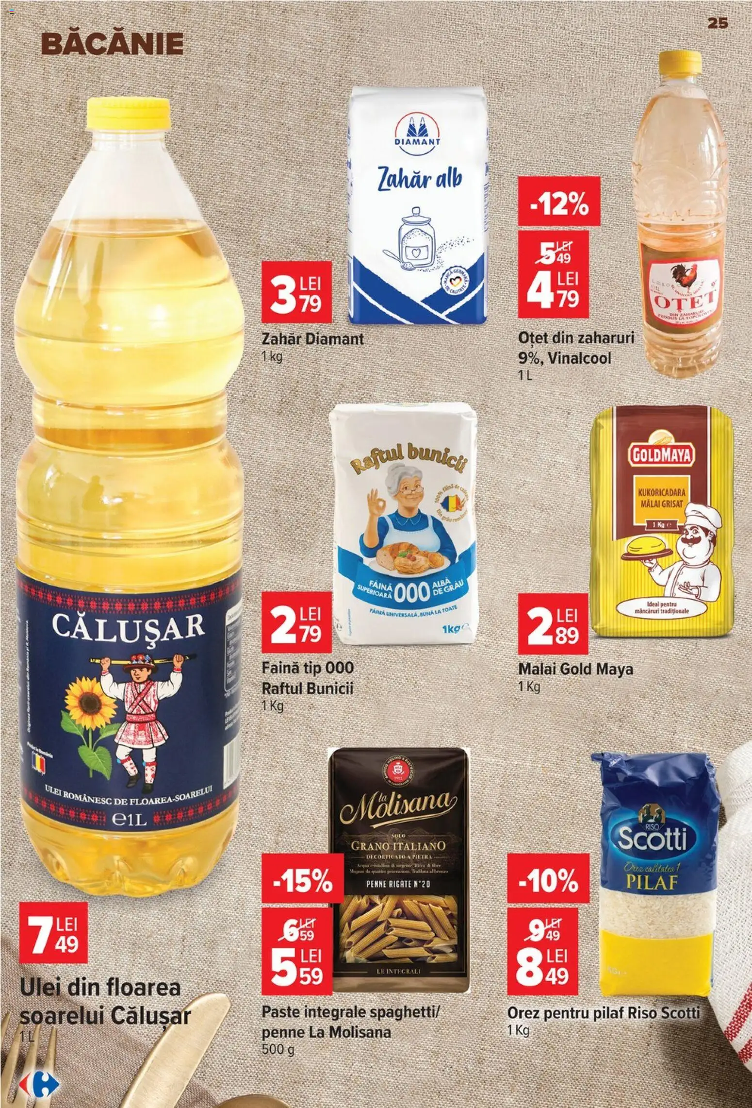 Noul catalog Carrefour – valabil de la 14.10.2026 | Pagină: 25 | Produse: La Molisana, Ulei, Făină, Tip