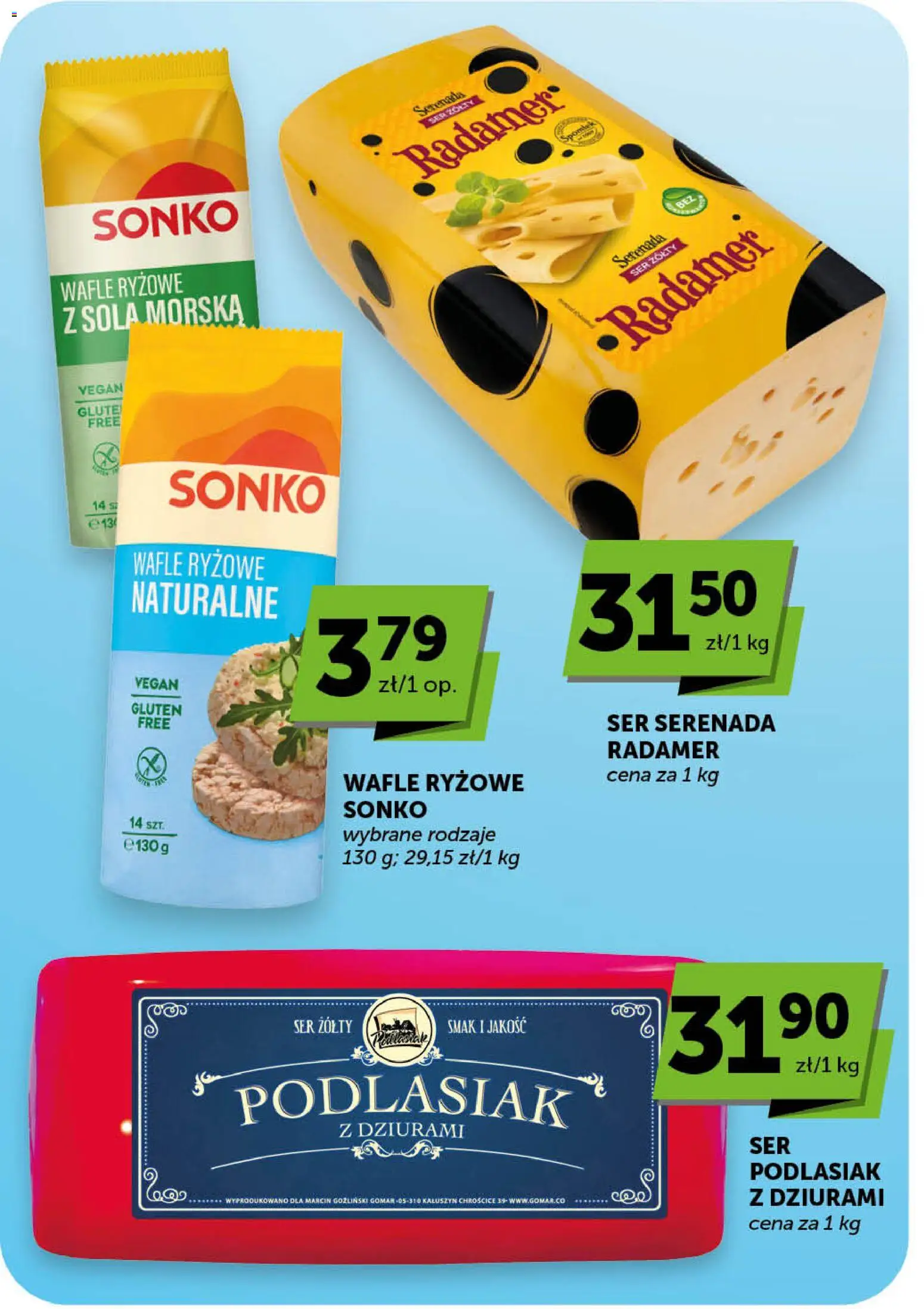 Euro Sklep gazetka od 11.06.2026 | Strona: 22 | Produkty: Ser żółty, Wafle, Wafle ryżowe, Ser