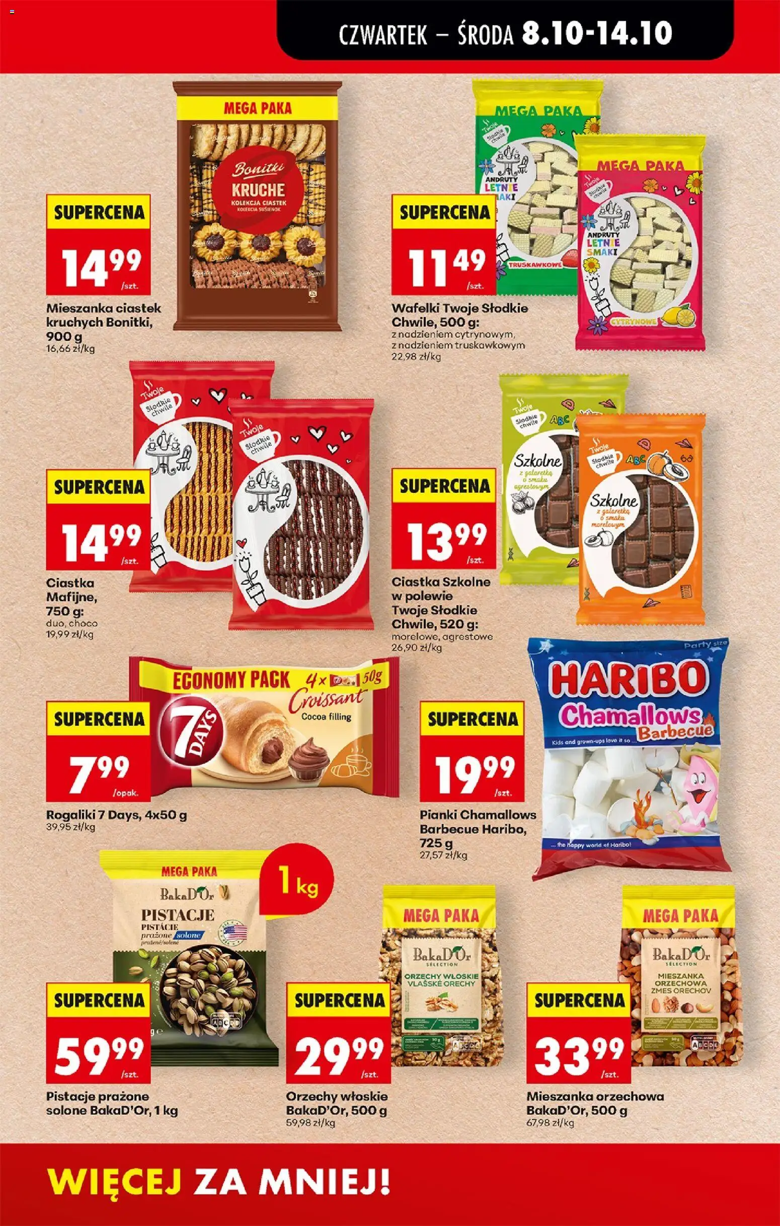 Biedronka Polsko leták - Codziennie niskie ceny od 08.10.2026 | Strana: 53 | Produkty: Haribo, Pistácie, Ořechy, Vlašské ořechy