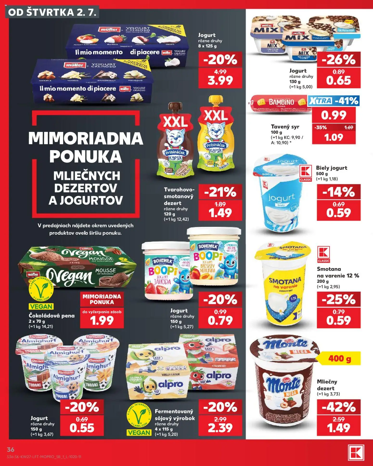 Nové Kaufland akcie – leták je platný od 02.07.2026 | Strana: 36