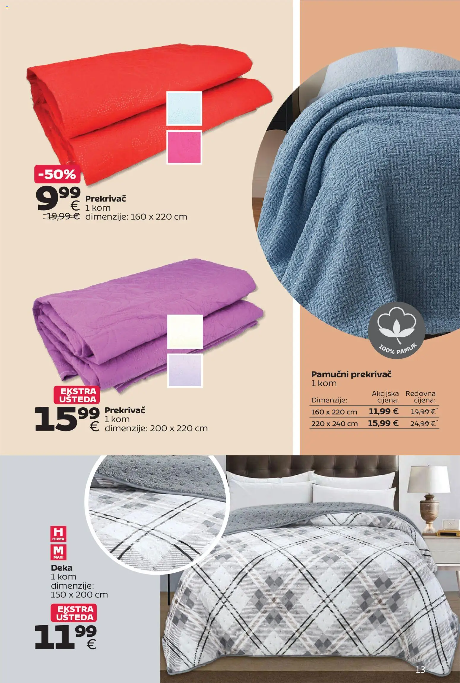 Tommy katalog | vrijedi od 12.10.2026 | Stranica: 13 | Proizvodi: Deka