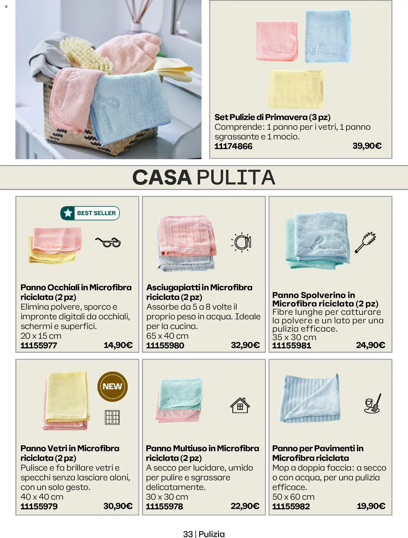 Volantino Tupperware del 01/10/2026 | Pagina: 33 | Prodotti: Spolverino, Occhiali