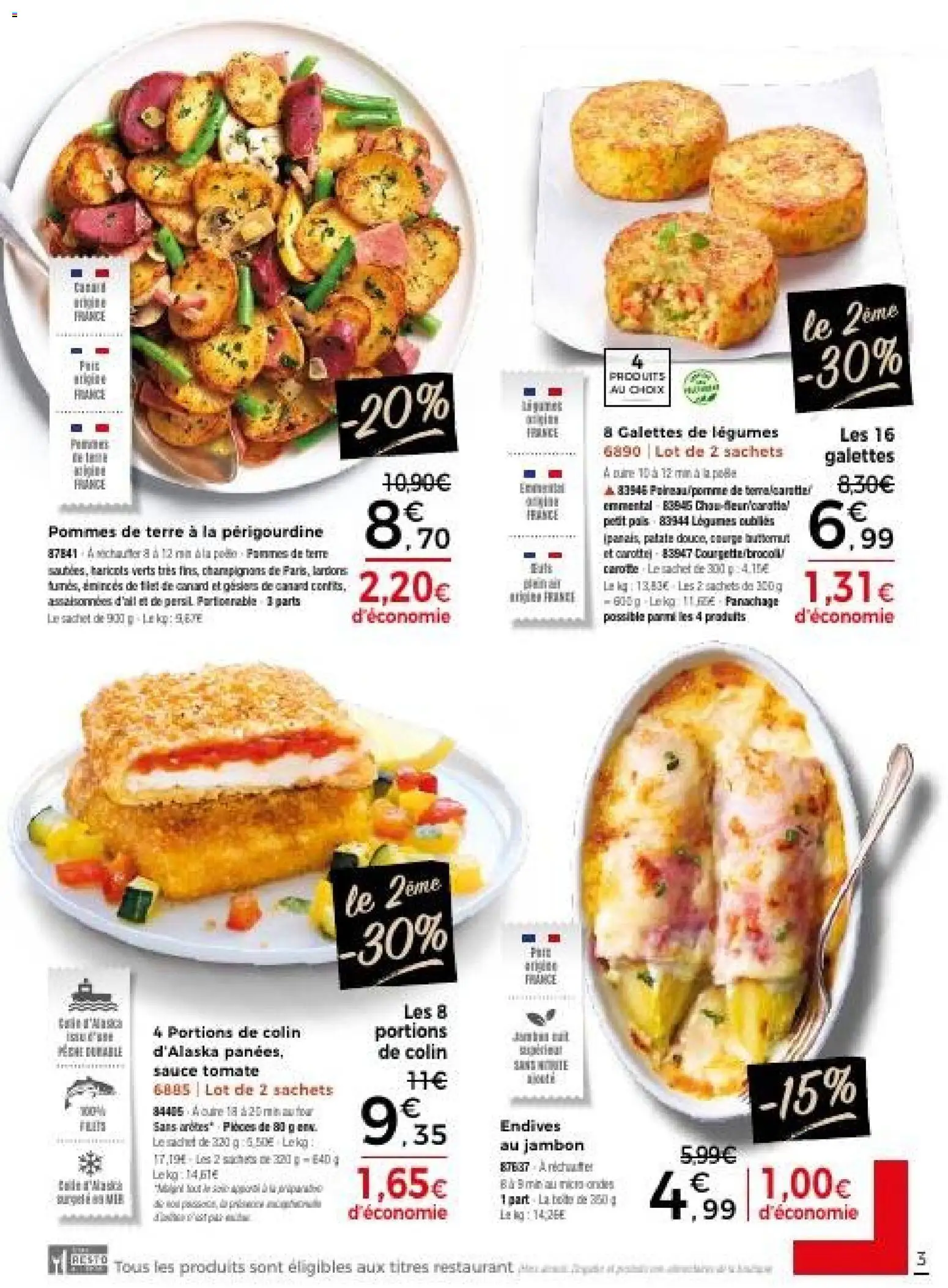 {H1} | Page: 3 | Produits: Persil, Lardons, Pommes, Pommes de terre