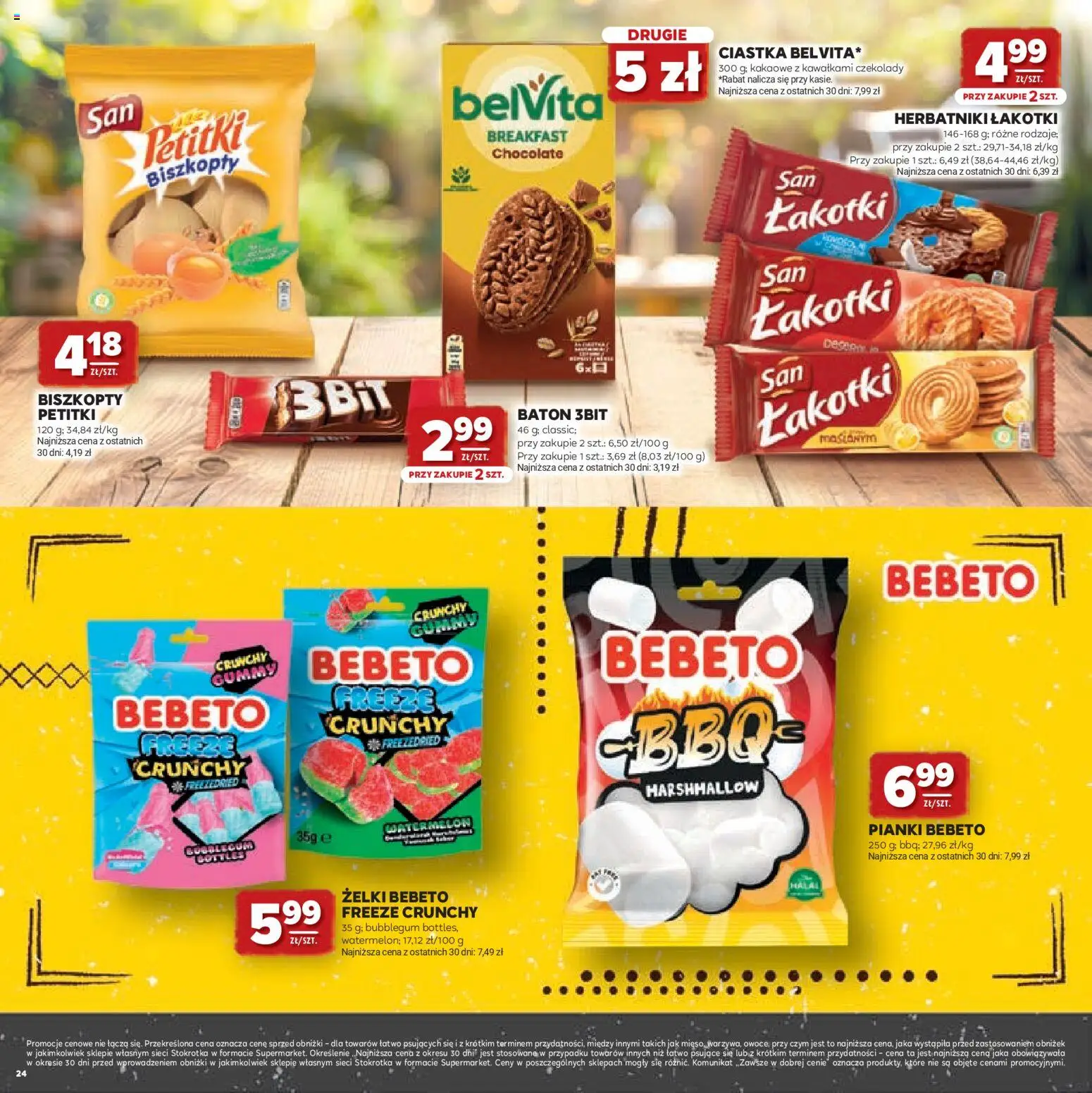 Stokrotka gazetka - Grill od 23.04.2026 | Strona: 24 | Produkty: Czekolady, Stokrotka, Żelki, Ciastka