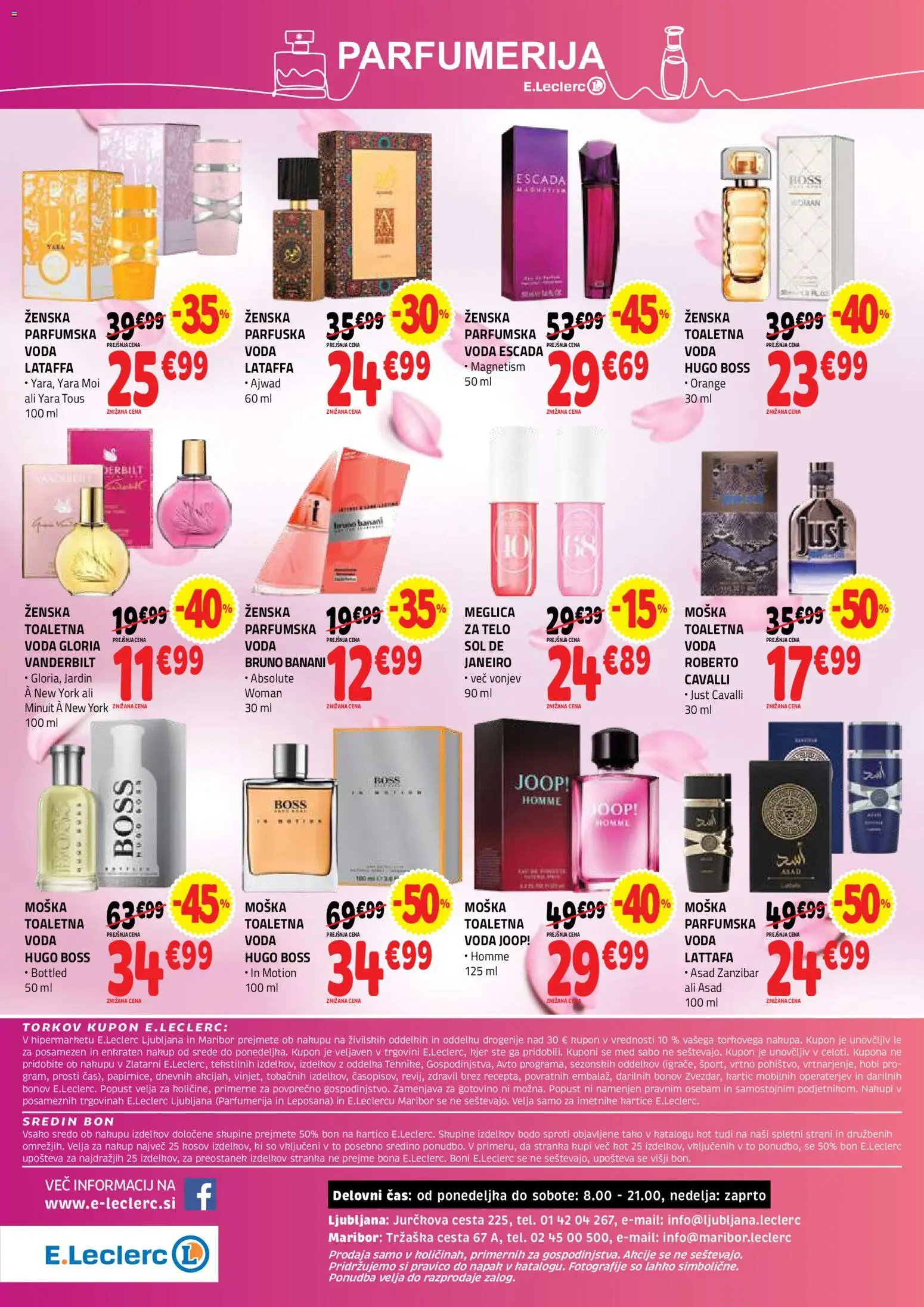 Novi E.leclerc katalog ponudbe – veljaven od 30.09.2026 | Stran: 48 | Izdelki: Med, Voda, Toaletna voda, Parfumska voda