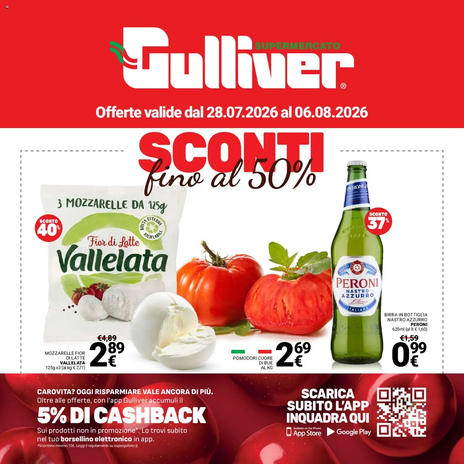 Volantino Gulliver del 28/07/2026 | Pagina: 1