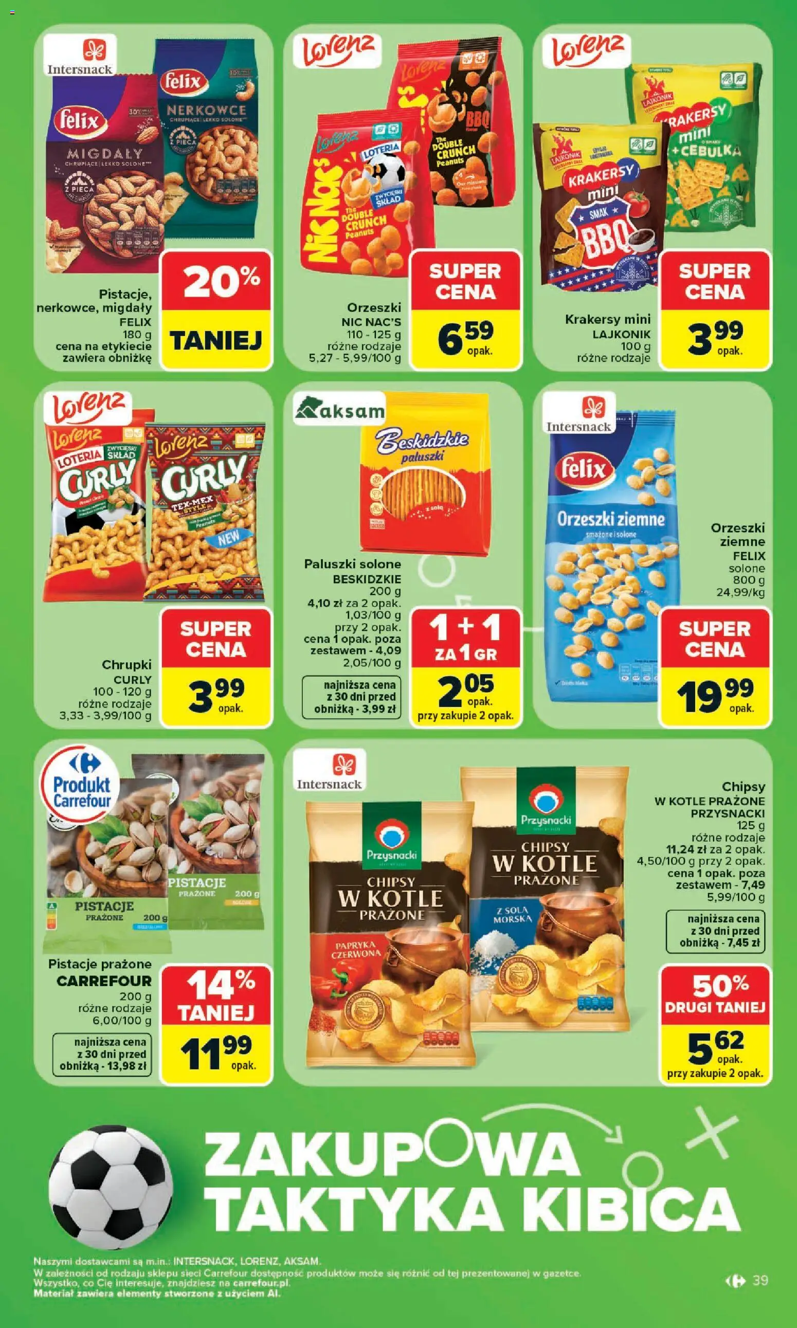 Carrefour gazetka od 13.07.2026 | Strona: 41 | Produkty: Chipsy, Chrupki, Paluszki, Krakersy