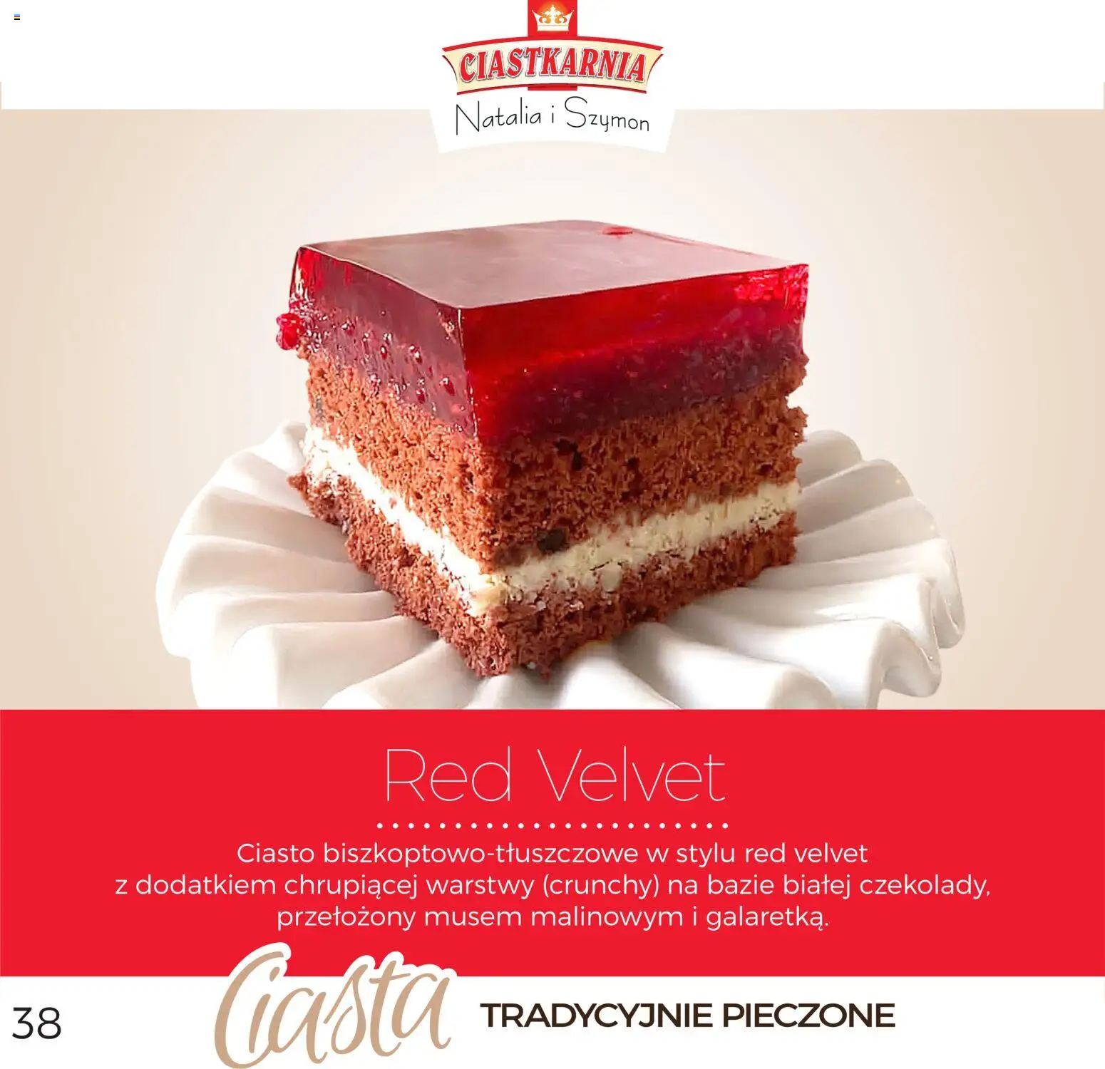 Topaz Gazetka - Ciasta od 01.12.2025 | Strona: 38 | Produkty: Ciasto