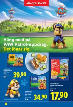 HARVEST BASKET Pommes frites PAW Patrol, Pommes frites PAW Patrol - Förhandsvisning av reklamblad från butik Lidl aktuell från 03/08/2026 | Sida: 8 | Produkter: Pommes frites