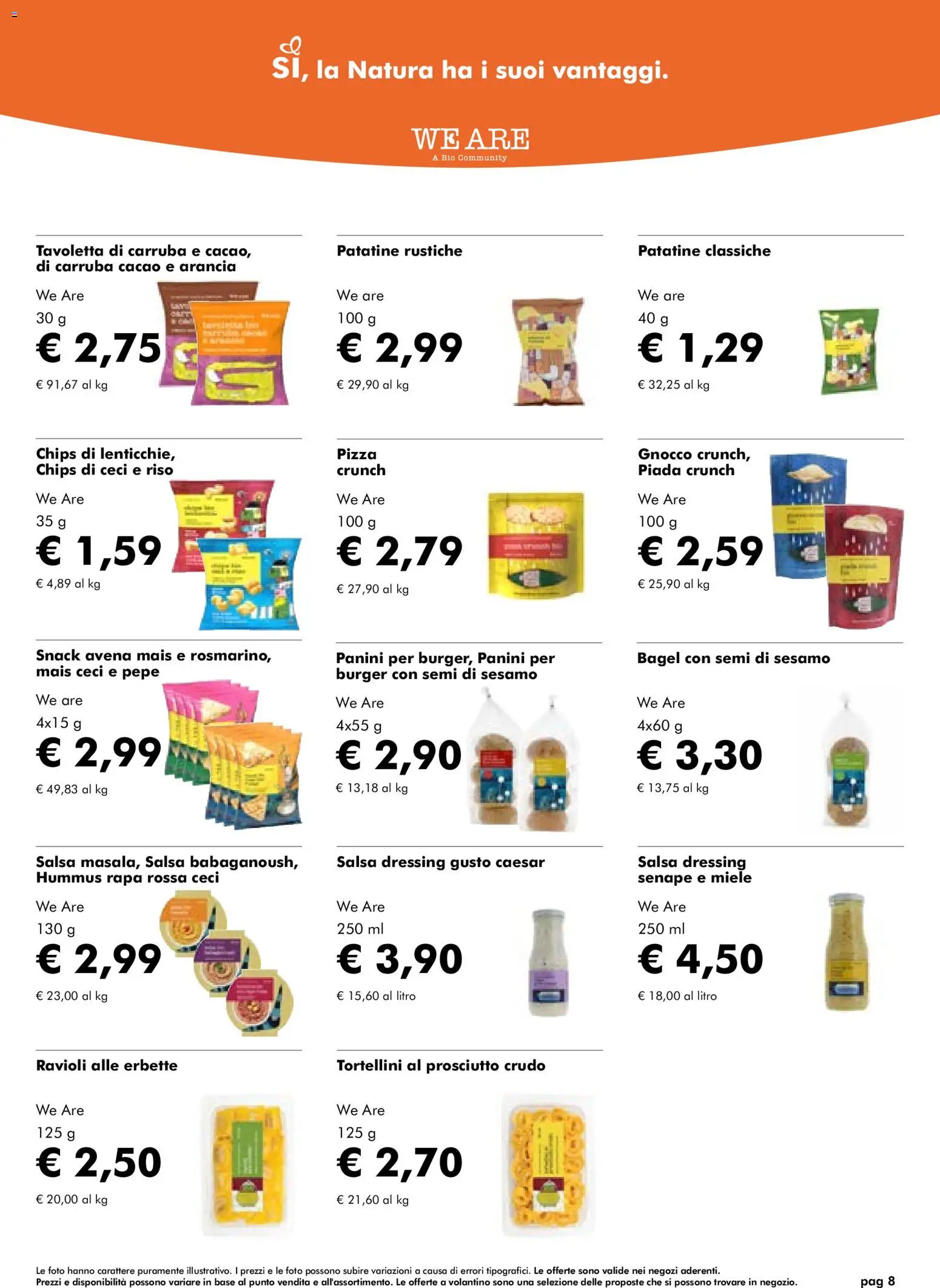 Volantino Natura Sì del 08/07/2026 | Pagina: 8