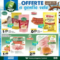 Anteprima del volantino Elite Supermercati volantino Promo Web valido a partire dal 14/08/2026 | Pagina: 3 | Prodotti: Speck, Prosciutto Cotto, Prosciutto, Pecorino