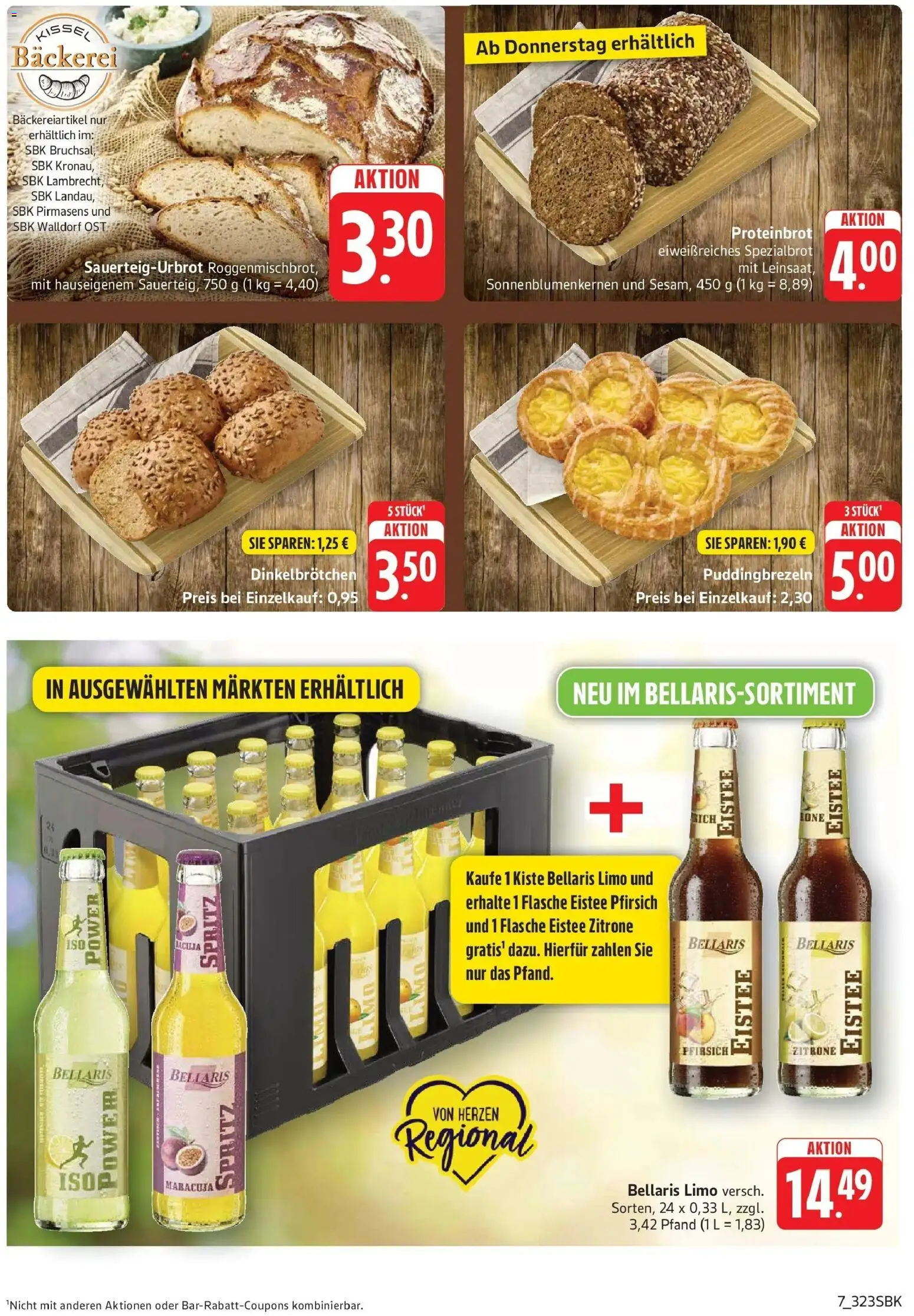 Edeka prospekt Pirmasens – gültig ab 08.06.2026 | Seite: 7 | Produkte: Bäckerei, Pudding, Zitrone, Brot