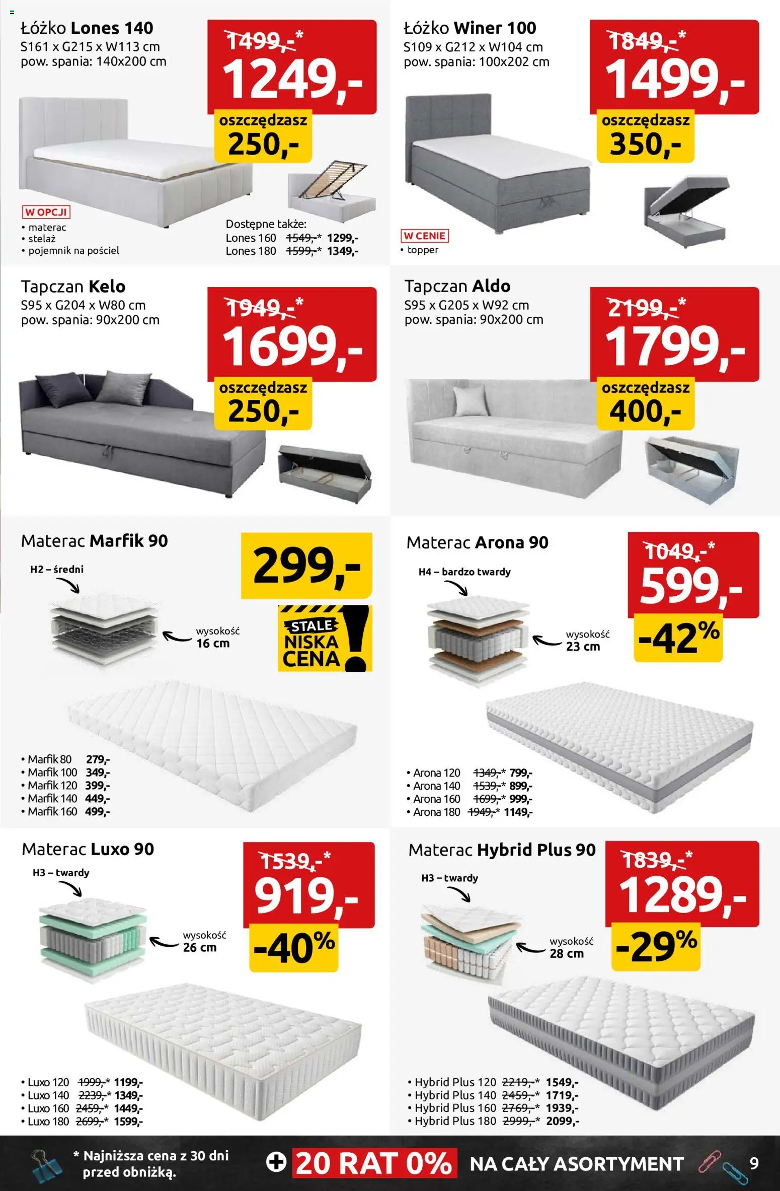 Black Red White promocje od 03.08.2026 | Strona: 9 | Produkty: Pościel, Łóżko, Materac