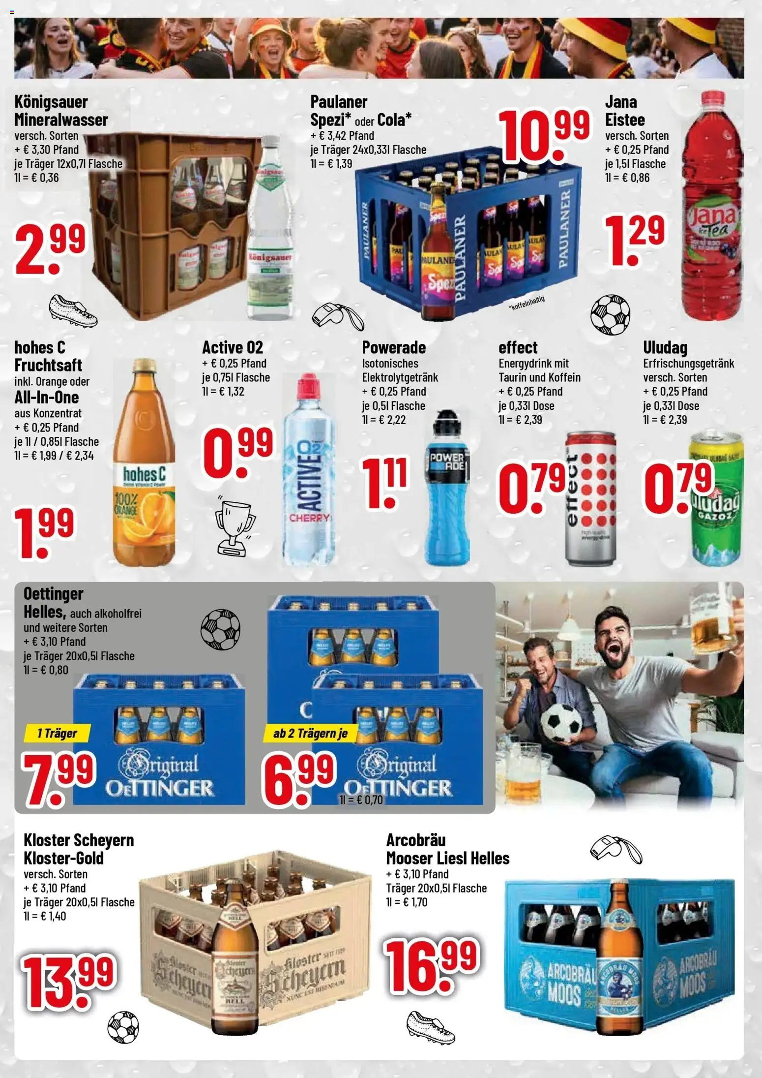 Trinkgut Prospekt Neuburg An Der Donau – gültig ab 13.07.2026 | Seite: 3 | Produkte: Mineralwasser, Powerade, Fruchtsaft, Paulaner