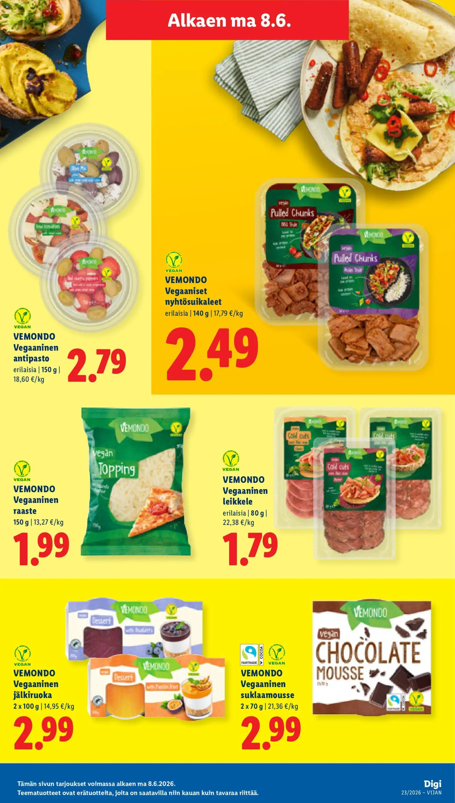 Lidl tarjoukset - Tampere – voimassa 04.06.2026 alkaen | Sivu: 25 | Tuotteet: Mousse