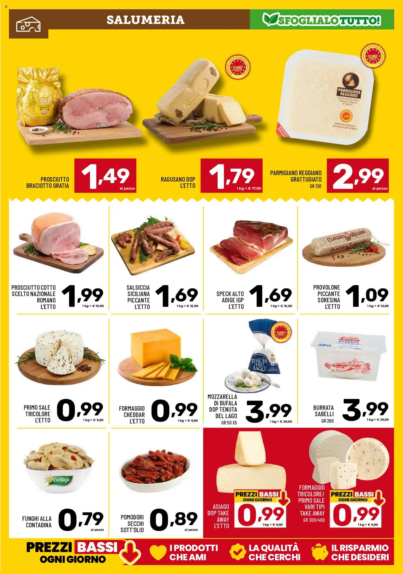 Volantino Il Centesimo del 12.05.2026 | Pagina: 11 | Prodotti: Provolone, Prosciutto Cotto, Mozzarella, Formaggio
