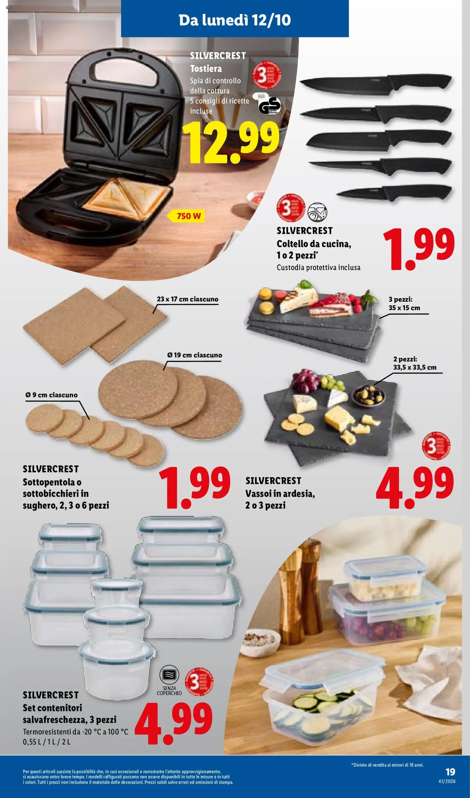 Volantino Lidl del 08/10/2026 | Pagina: 39 | Prodotti: Tostiera, Coperchio, Sottopentola