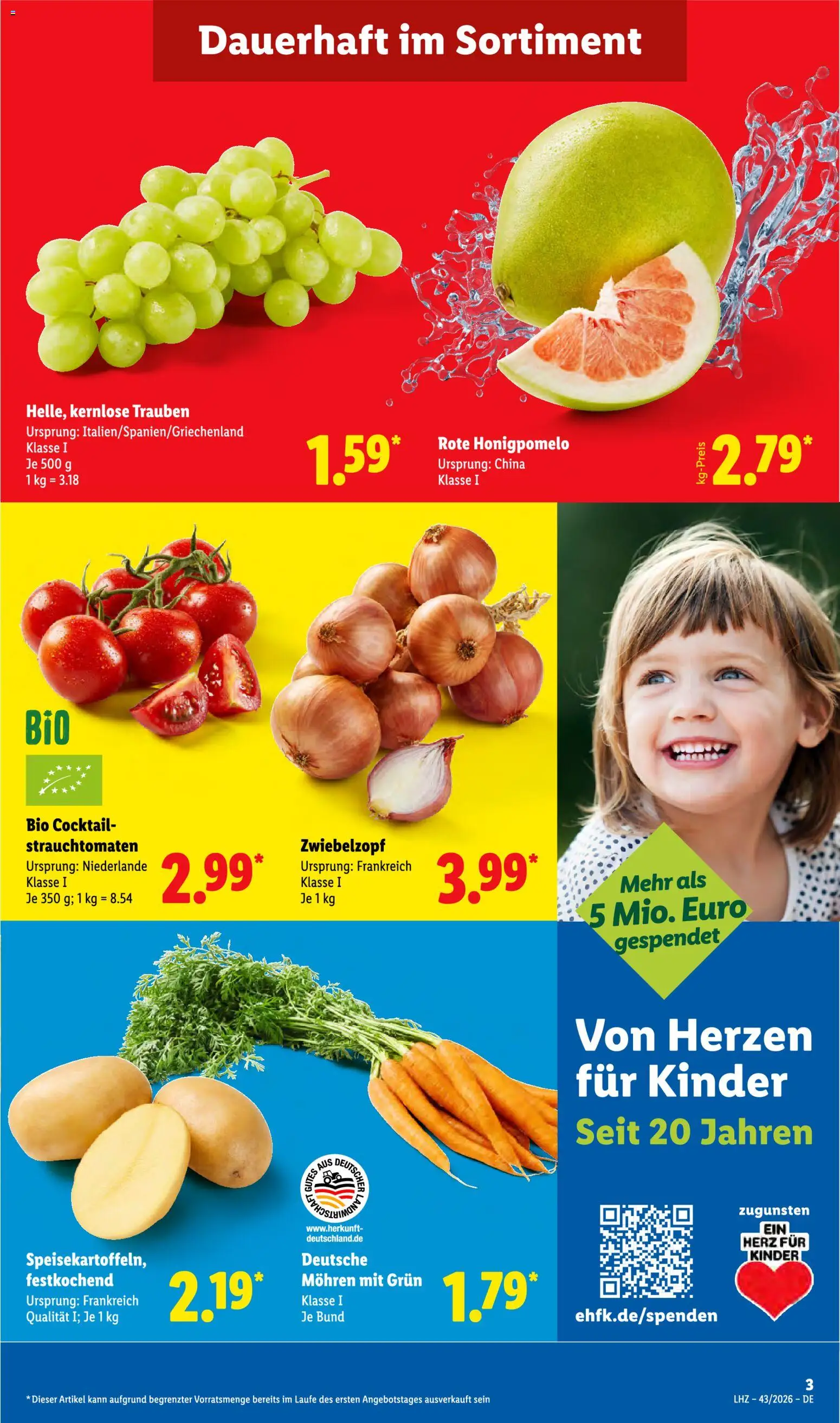 Lidl Německo leták od 19.10.2026 | Strana: 3 | Produkty: Kinder